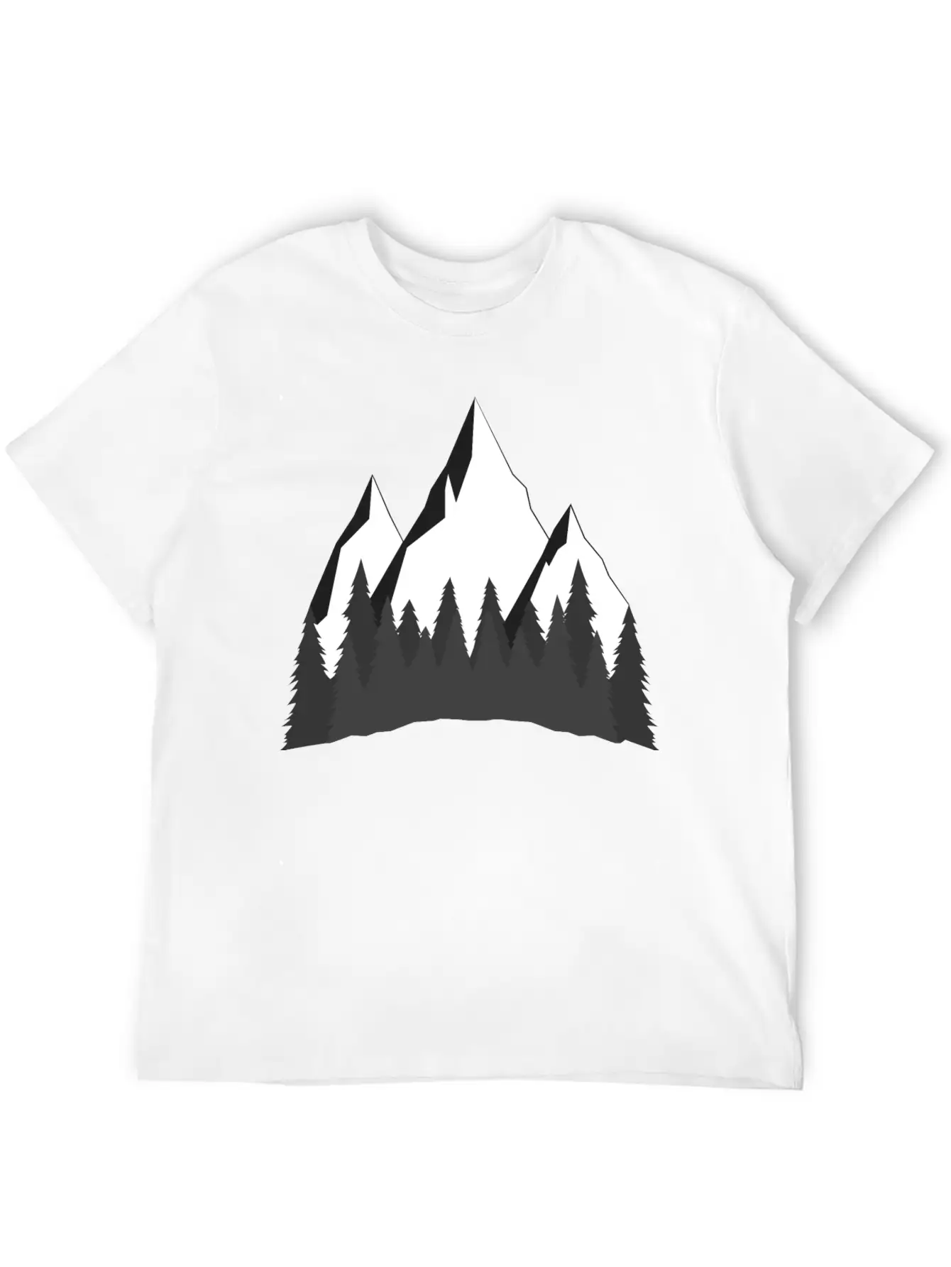 Mountains Comfortable Minimalist Graphic Tee – Summer Style Essential