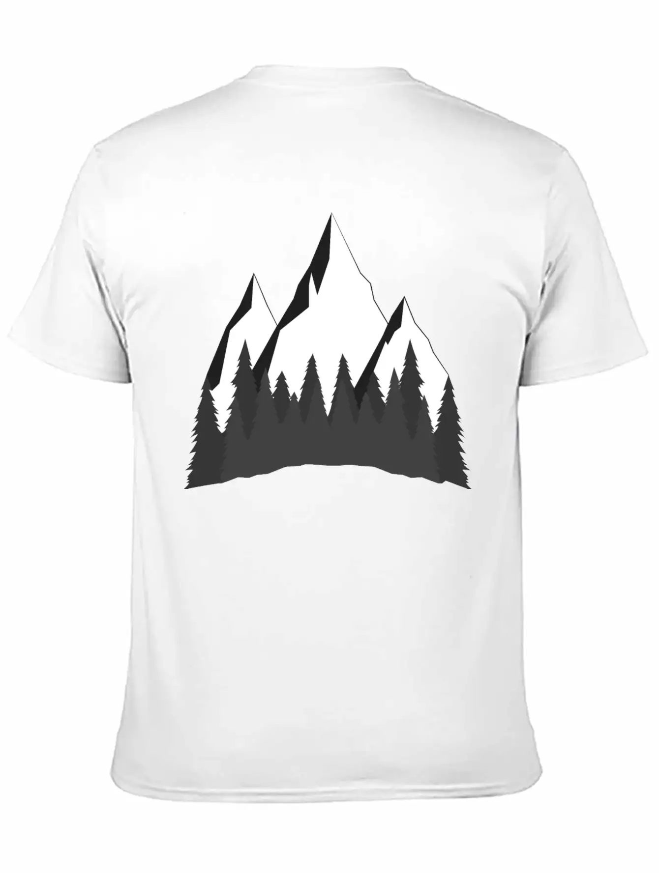 Mountains Comfortable Minimalist Graphic Tee – Summer Style Essential