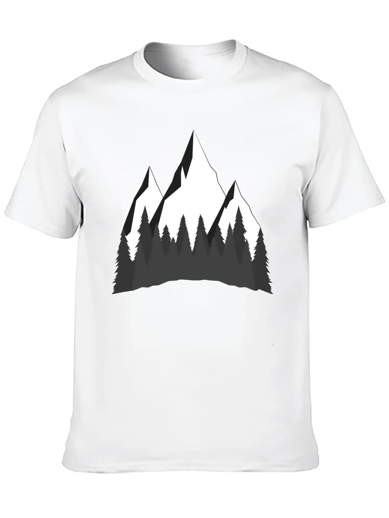 Mountains Comfortable Minimalist Graphic Tee – Summer Style Essential