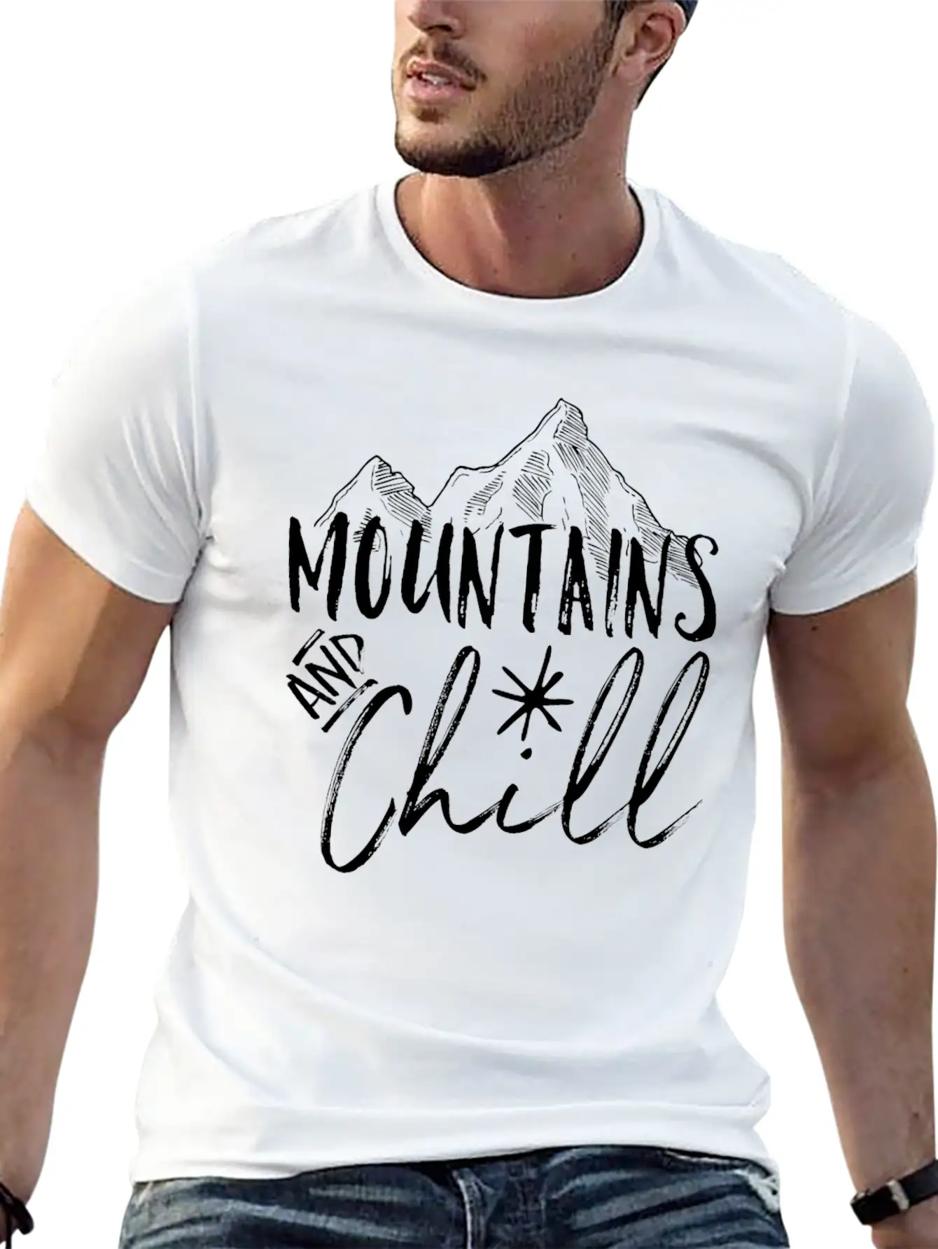 Mountains Saying Essential Unisex Summer Tee – Soft Cotton Casual Fit