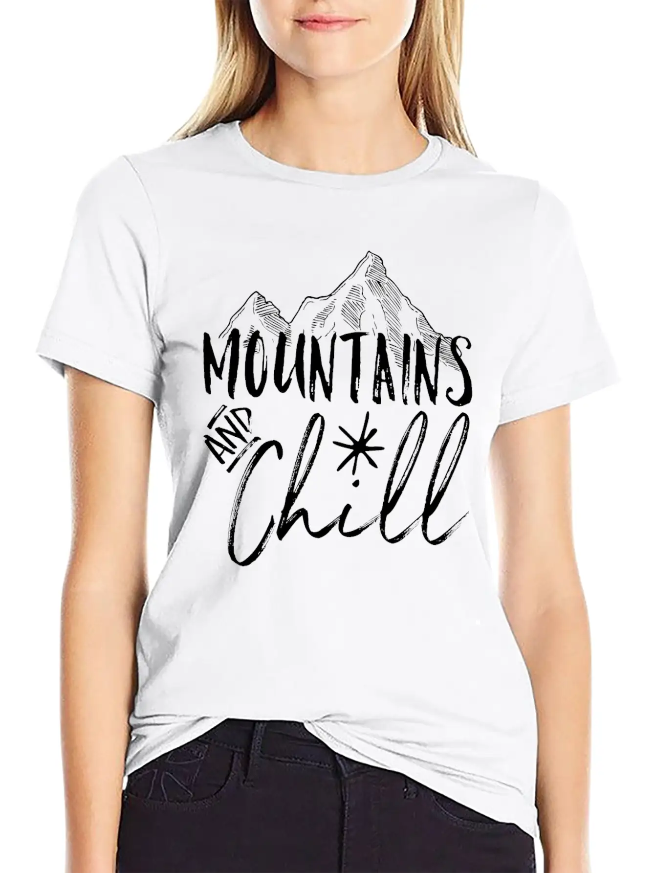 Mountains Saying Essential Unisex Summer Tee – Soft Cotton Casual Fit