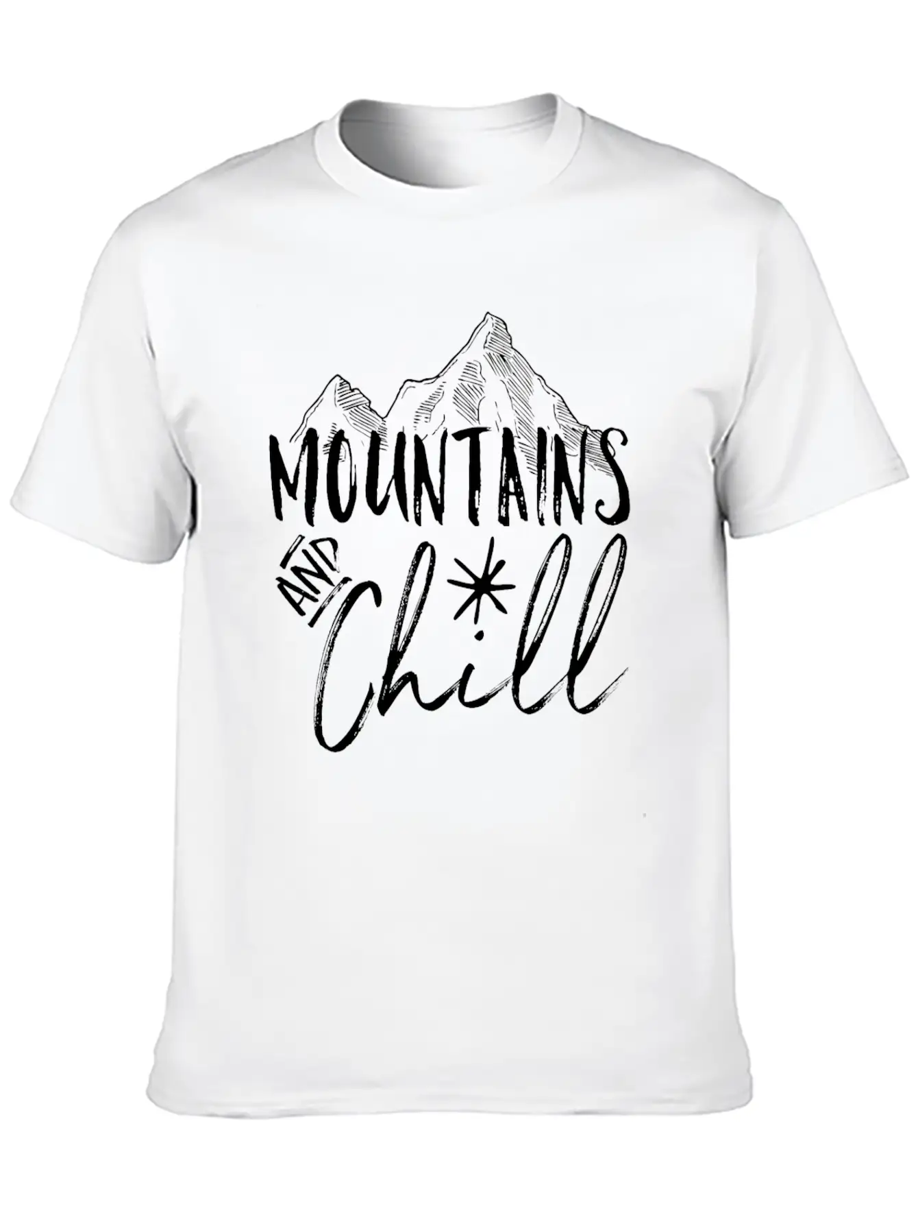 Mountains Saying Essential Unisex Summer Tee – Soft Cotton Casual Fit