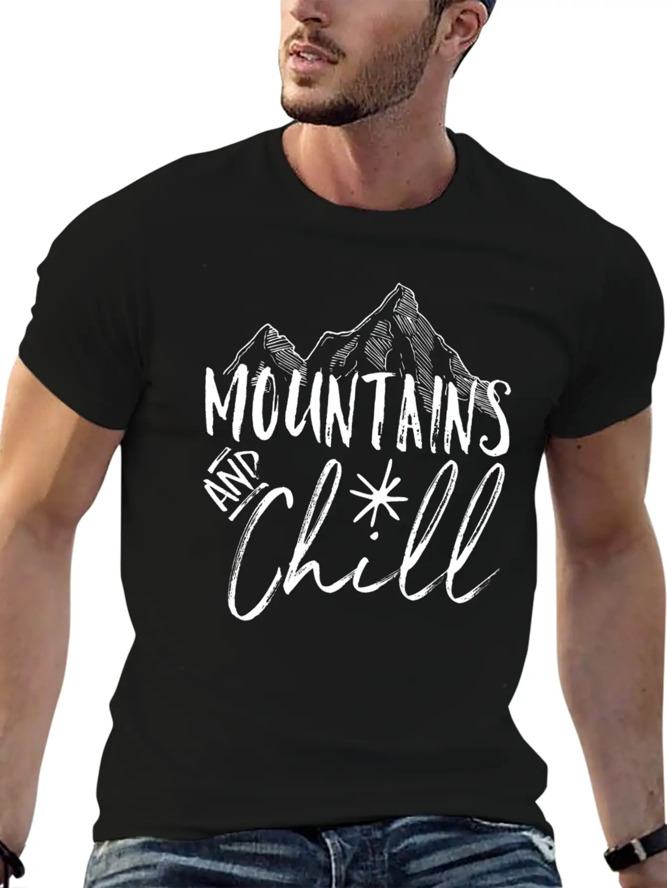 Mountains Saying Essential Unisex Summer Tee – Soft Cotton Casual Fit