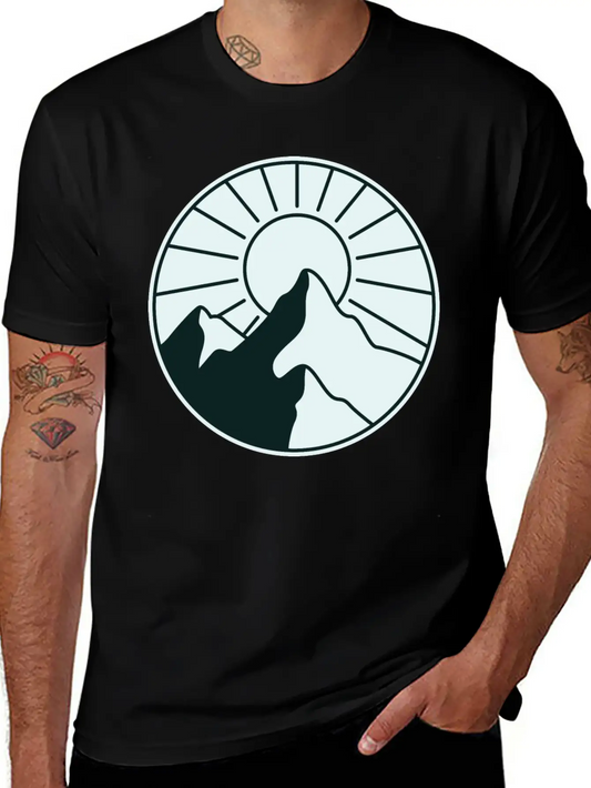 Mountains Unisex Short Sleeve Soft Cotton T-Shirt – Casual Everyday Wear