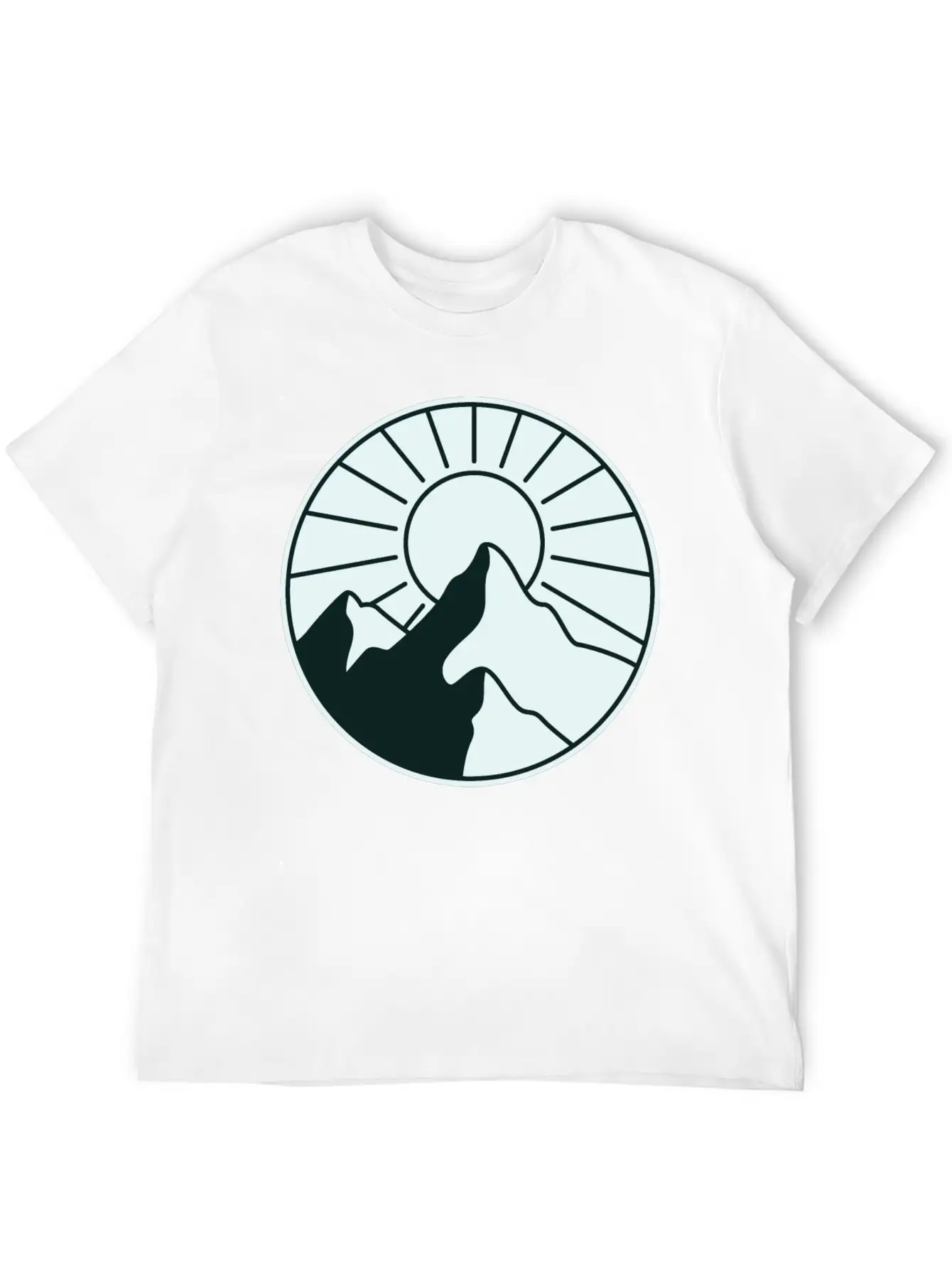 Mountains Unisex Short Sleeve Soft Cotton T-Shirt – Casual Everyday Wear