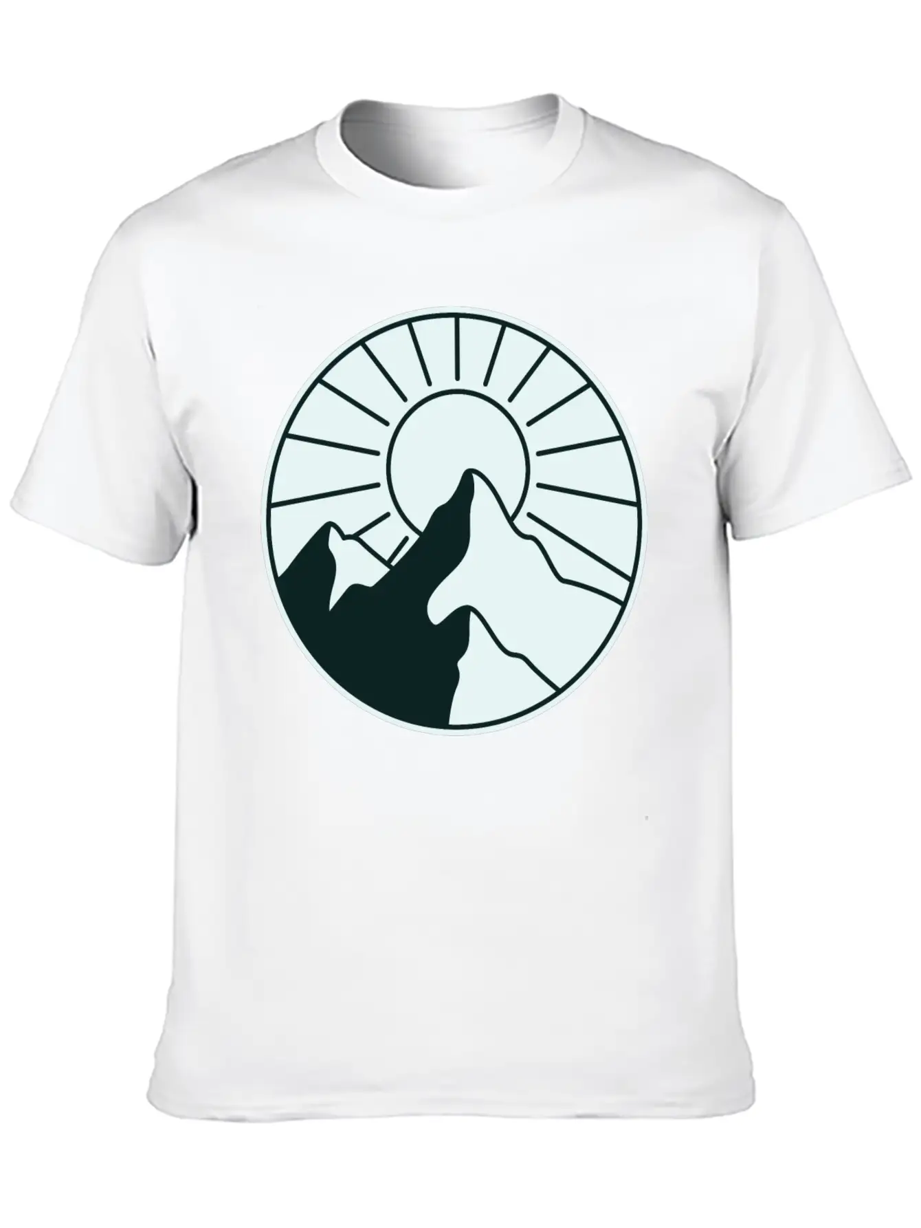 Mountains Unisex Short Sleeve Soft Cotton T-Shirt – Casual Everyday Wear