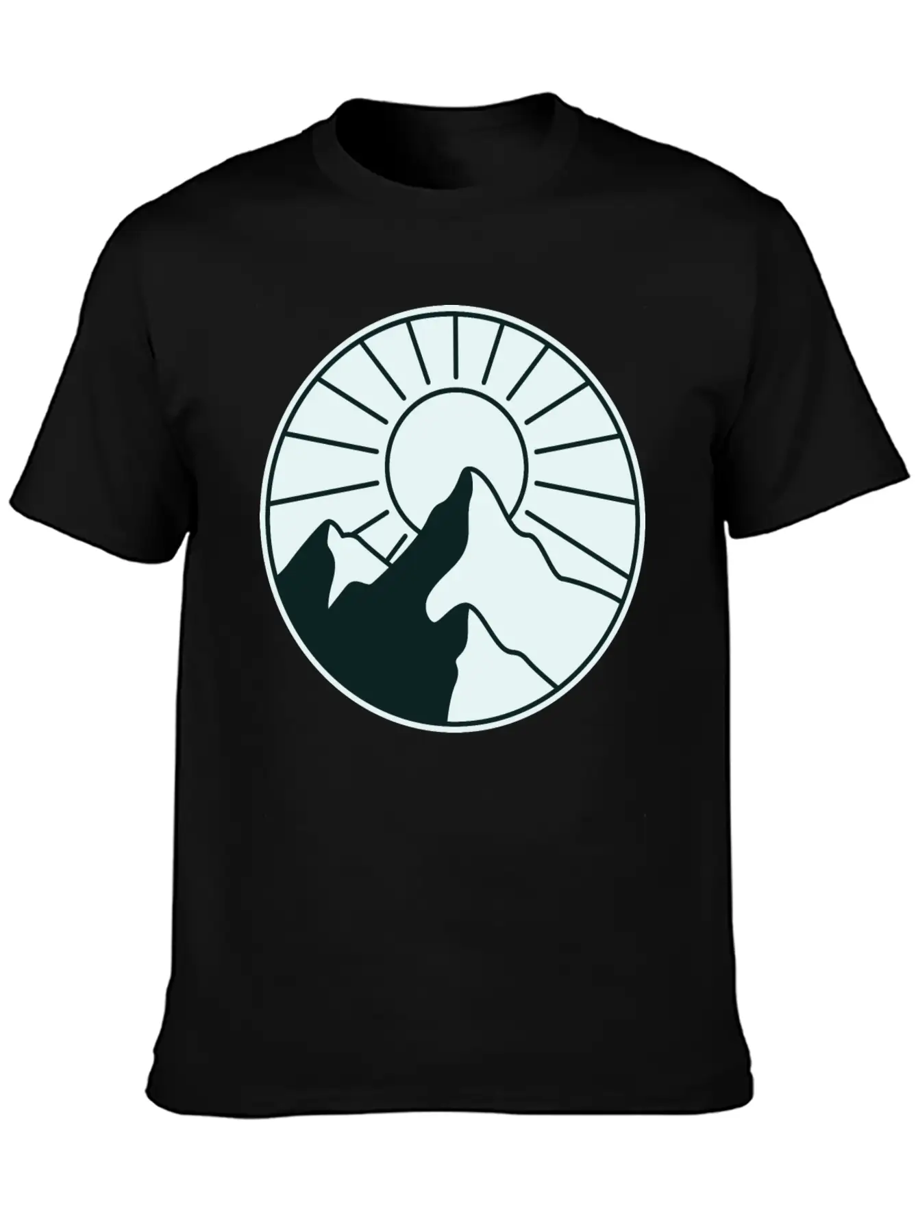 Mountains Unisex Short Sleeve Soft Cotton T-Shirt – Casual Everyday Wear