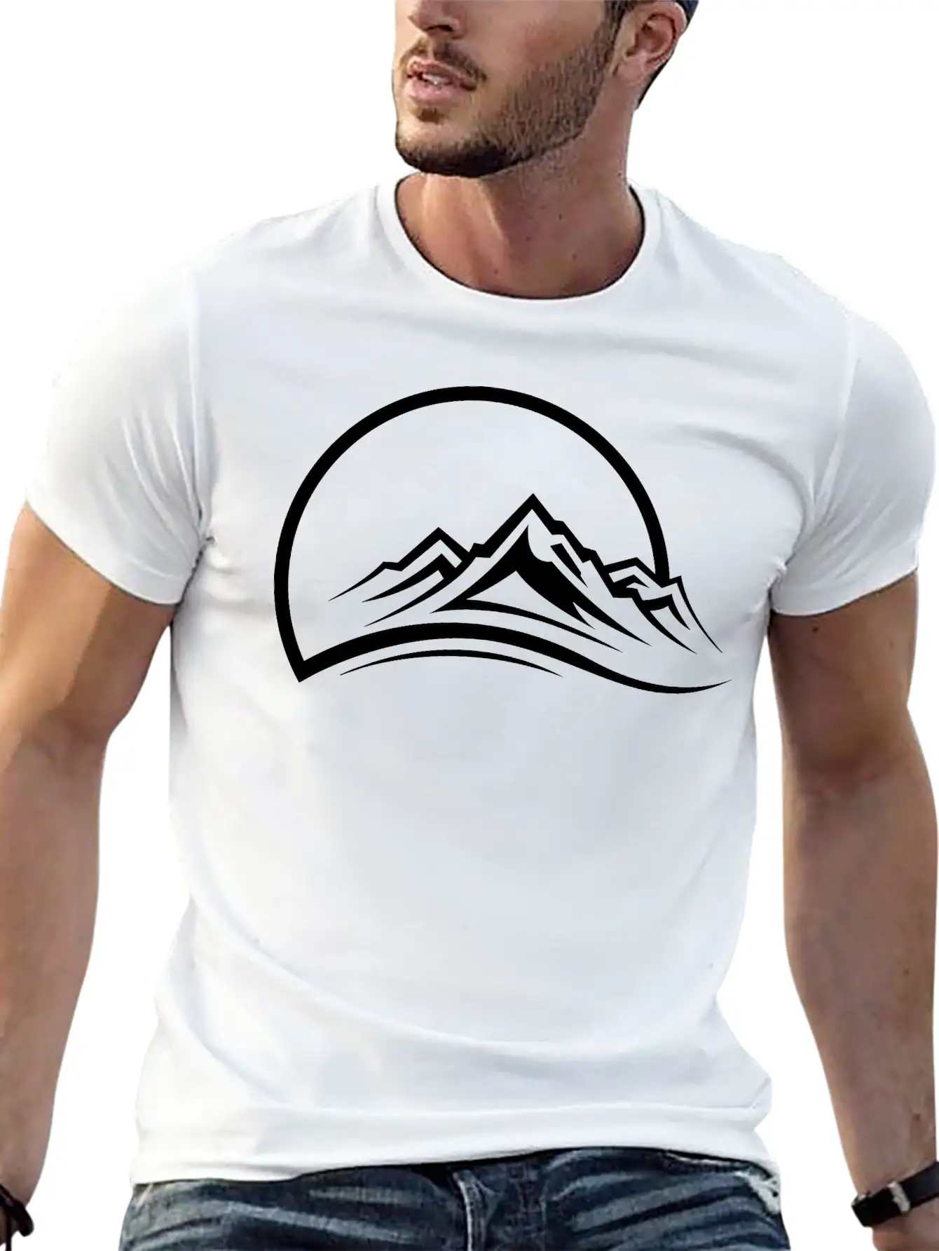 Mountains03 Stylish Everyday T-Shirt – Unisex Basic Cotton Tee