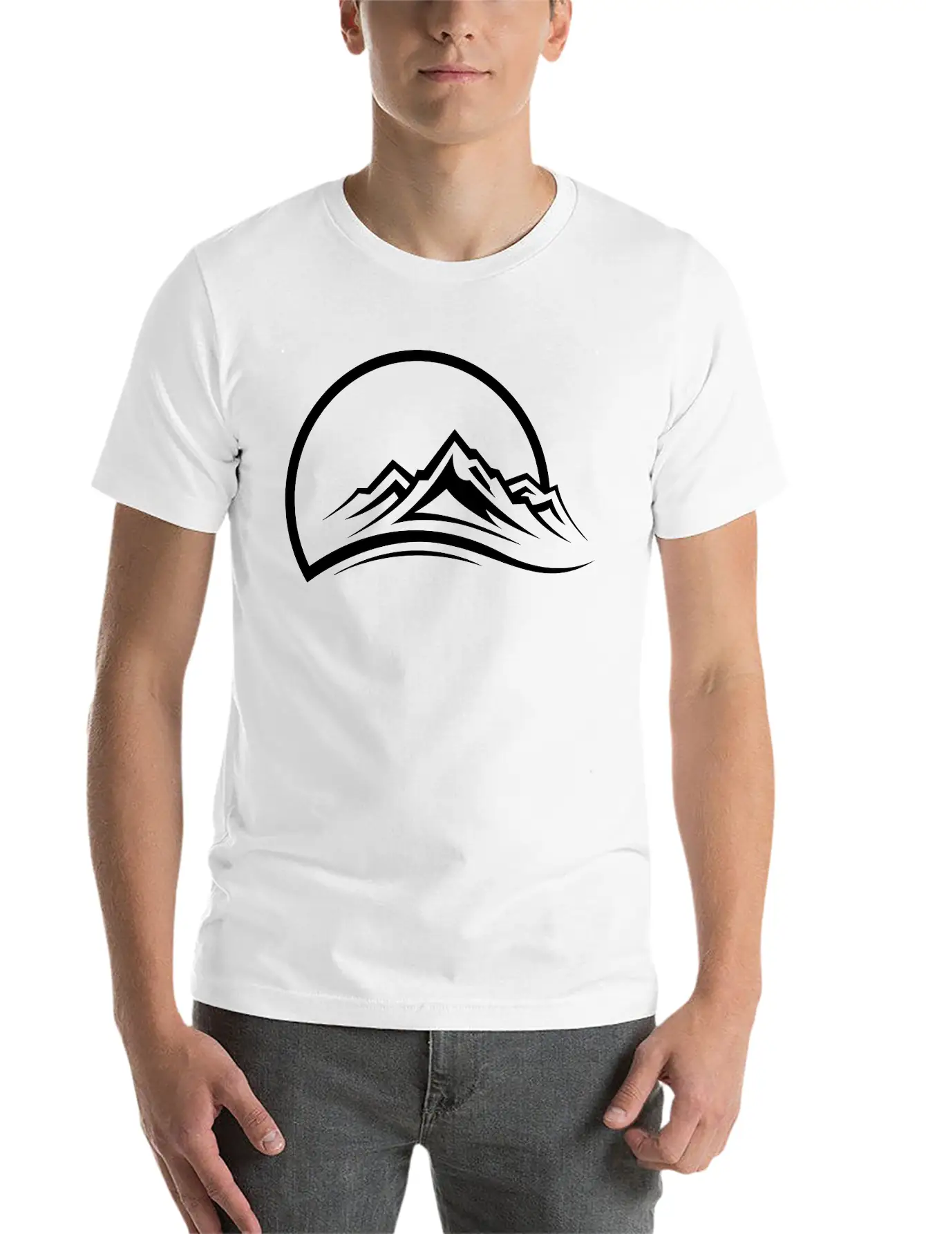 Mountains03 Stylish Everyday T-Shirt – Unisex Basic Cotton Tee