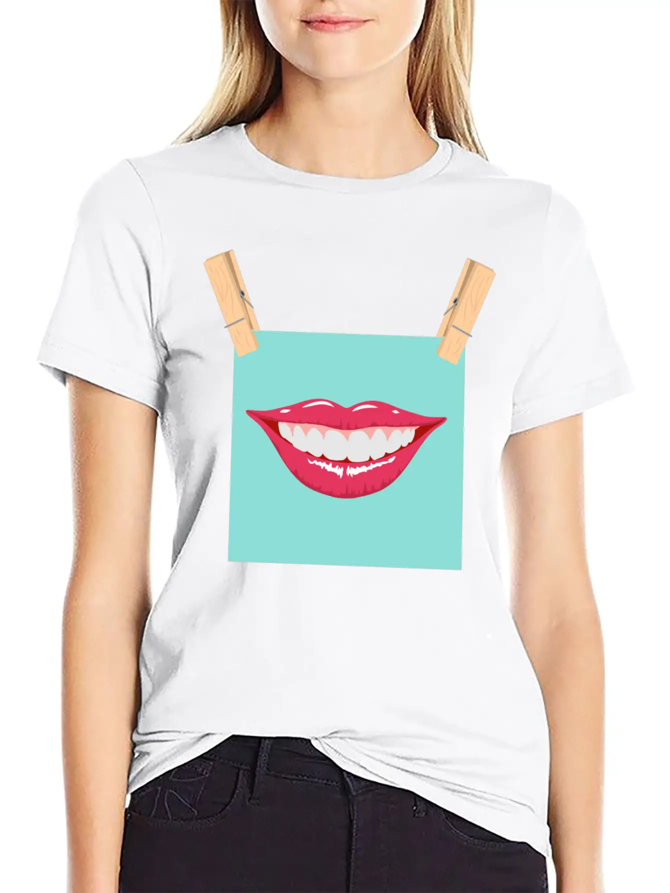 Mouth Peg Stylish Everyday T-Shirt – Unisex Basic Cotton Tee