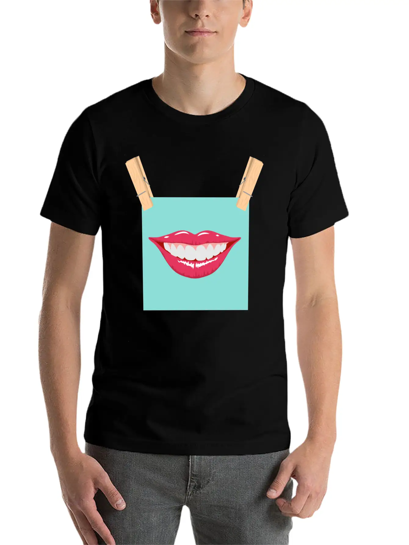 Mouth Peg Stylish Everyday T-Shirt – Unisex Basic Cotton Tee