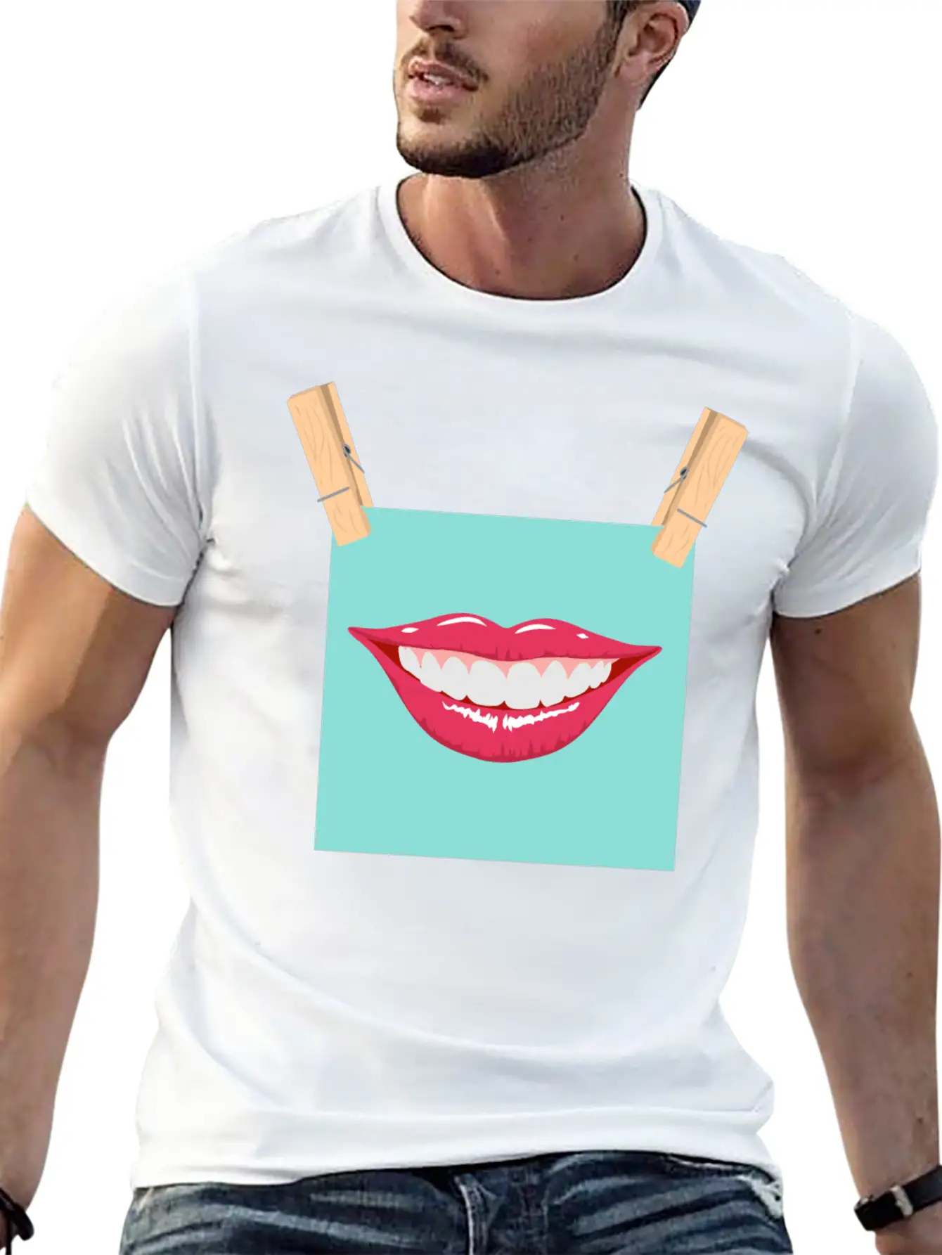 Mouth Peg Stylish Everyday T-Shirt – Unisex Basic Cotton Tee