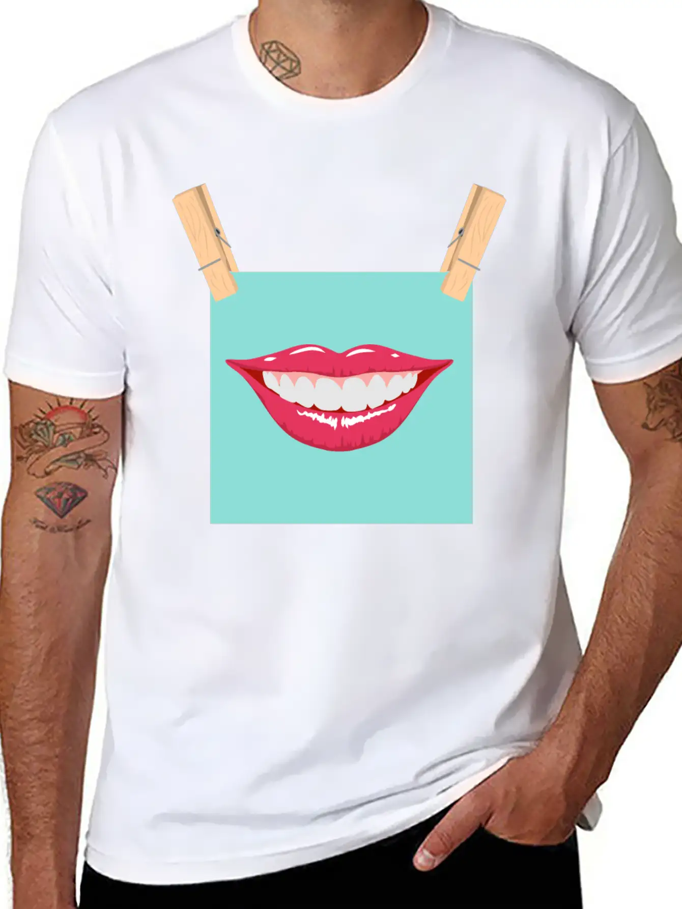 Mouth Peg Stylish Everyday T-Shirt – Unisex Basic Cotton Tee