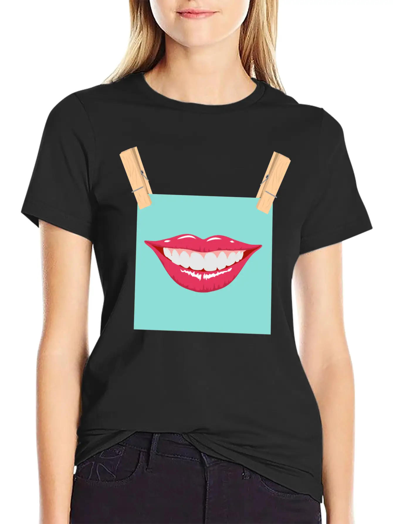 Mouth Peg Stylish Everyday T-Shirt – Unisex Basic Cotton Tee