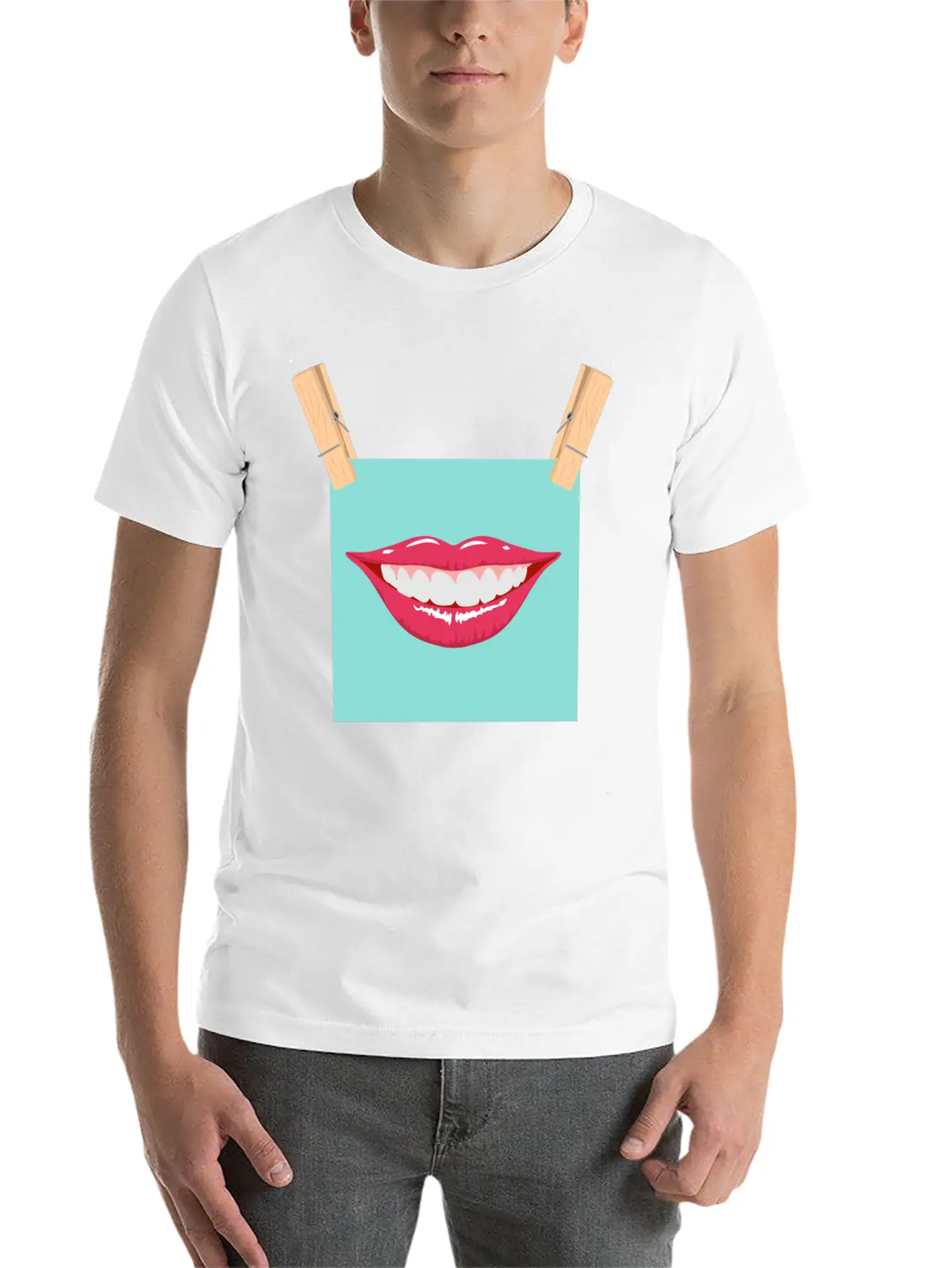 Mouth Peg Stylish Everyday T-Shirt – Unisex Basic Cotton Tee