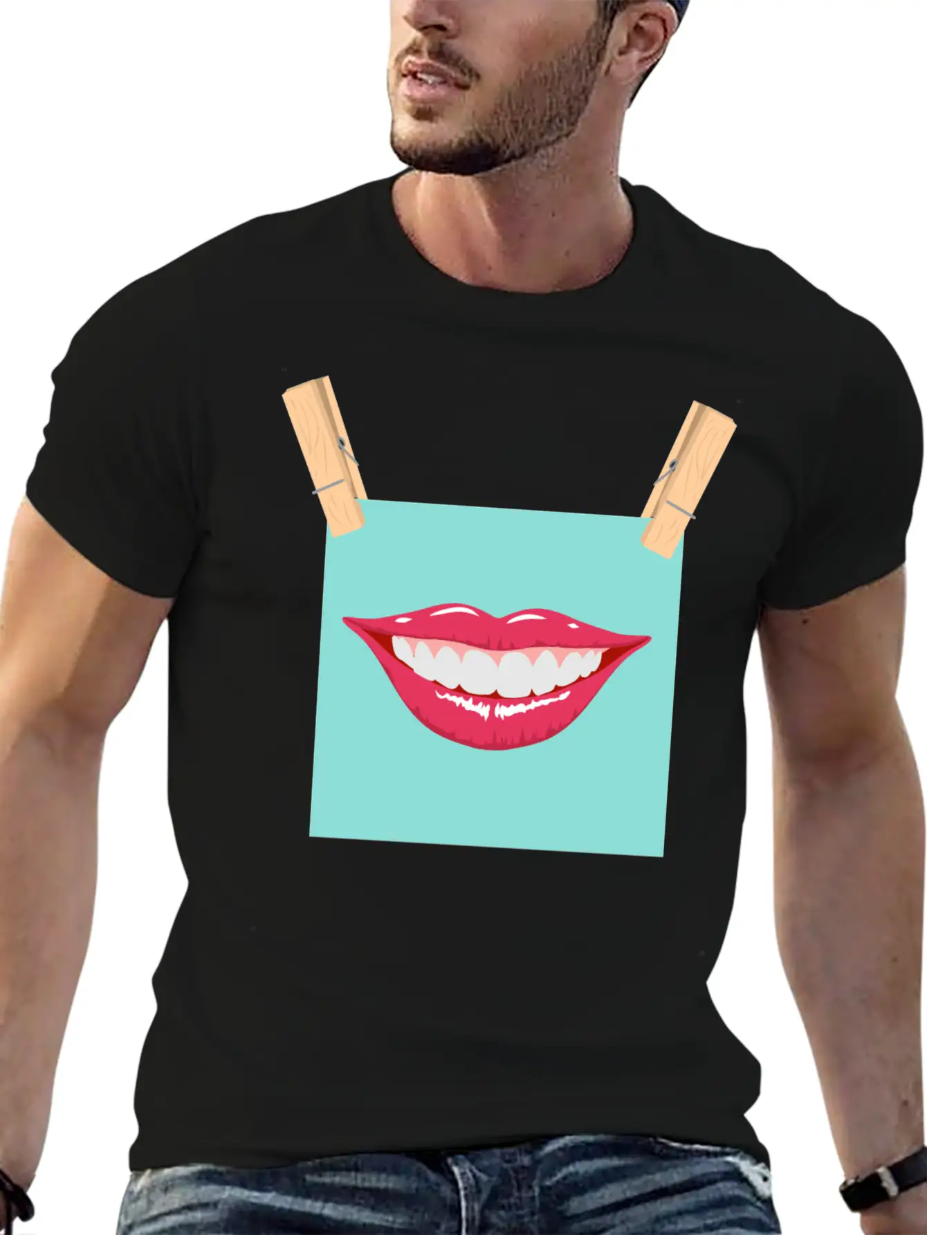 Mouth Peg Stylish Everyday T-Shirt – Unisex Basic Cotton Tee
