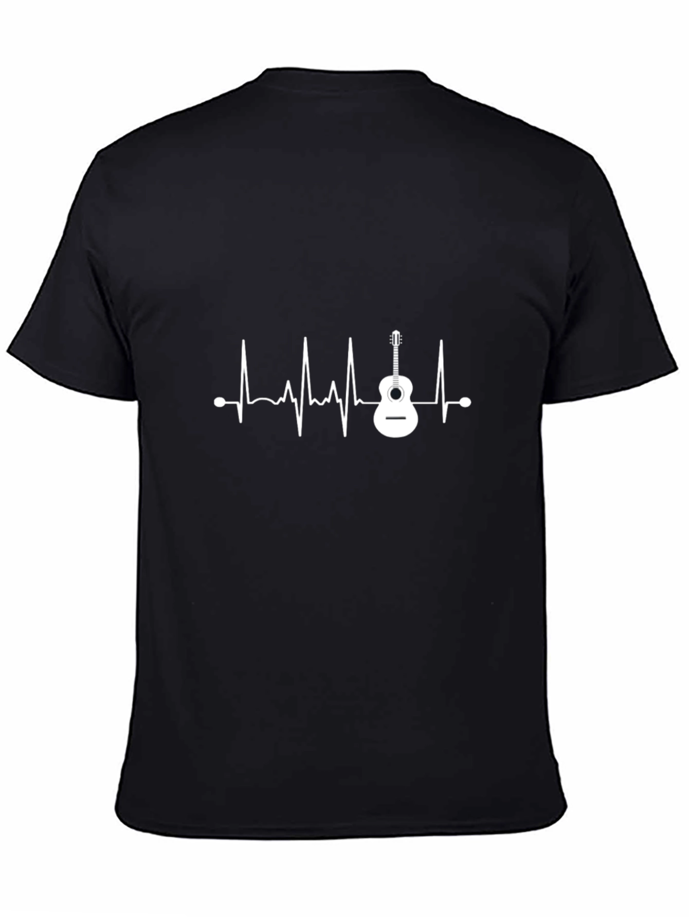 Guitar Heartbeat Graphic T-Shirt - Music Lover Tee