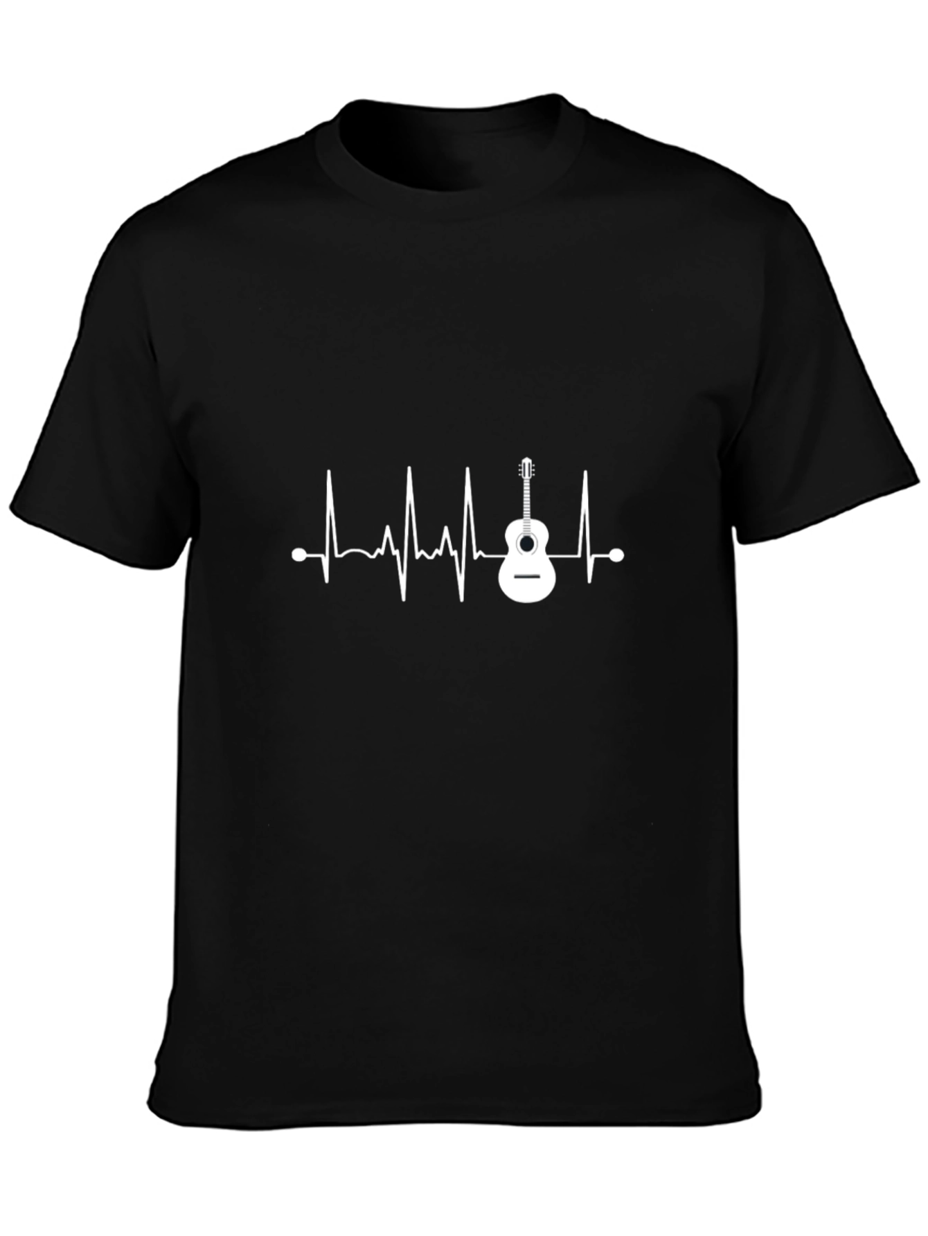Guitar Heartbeat Graphic T-Shirt - Music Lover Tee