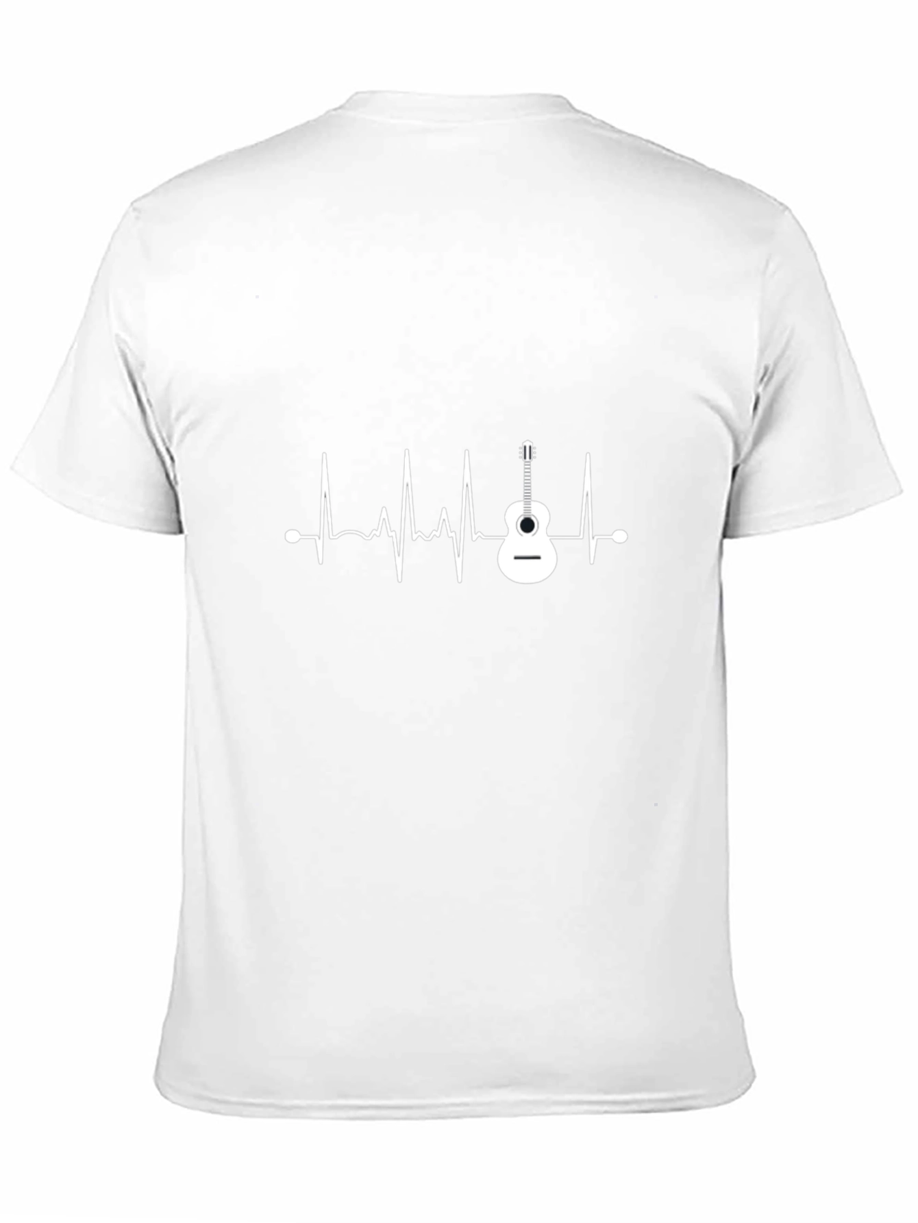 Guitar Heartbeat Graphic T-Shirt - Music Lover Tee