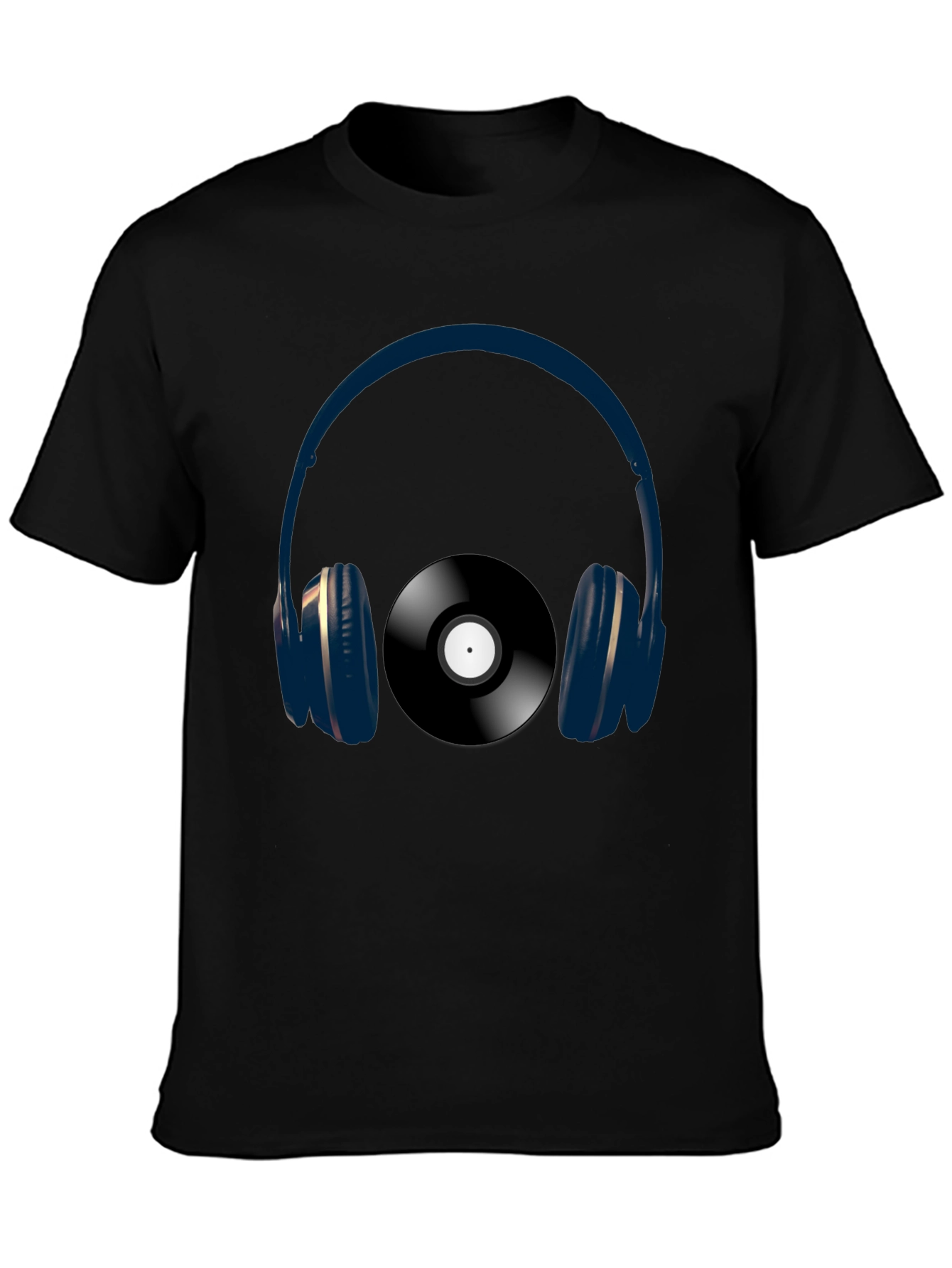 Headphones & Vinyl Graphic Tee - Music Lovers Shirt