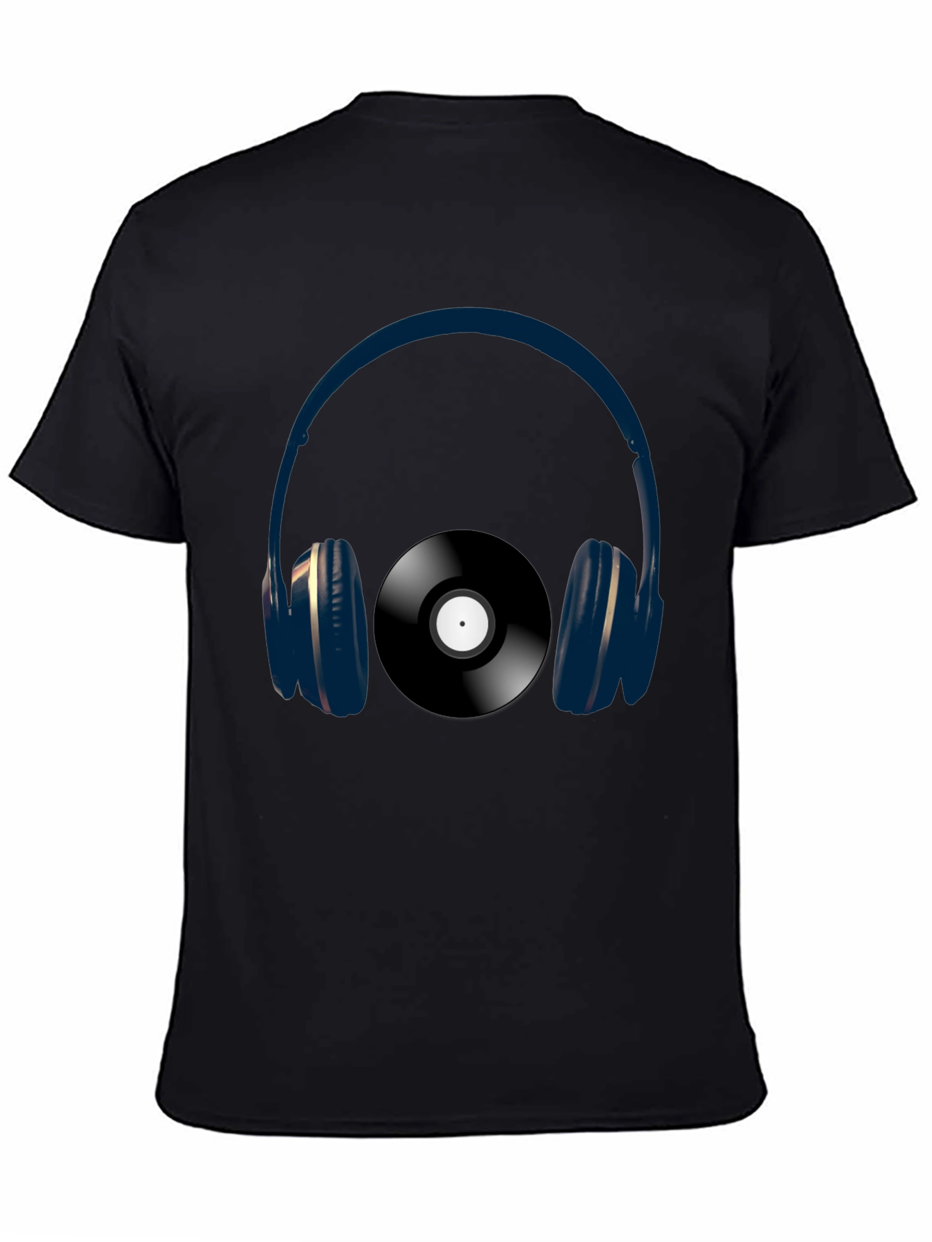 Headphones & Vinyl Graphic Tee - Music Lovers Shirt