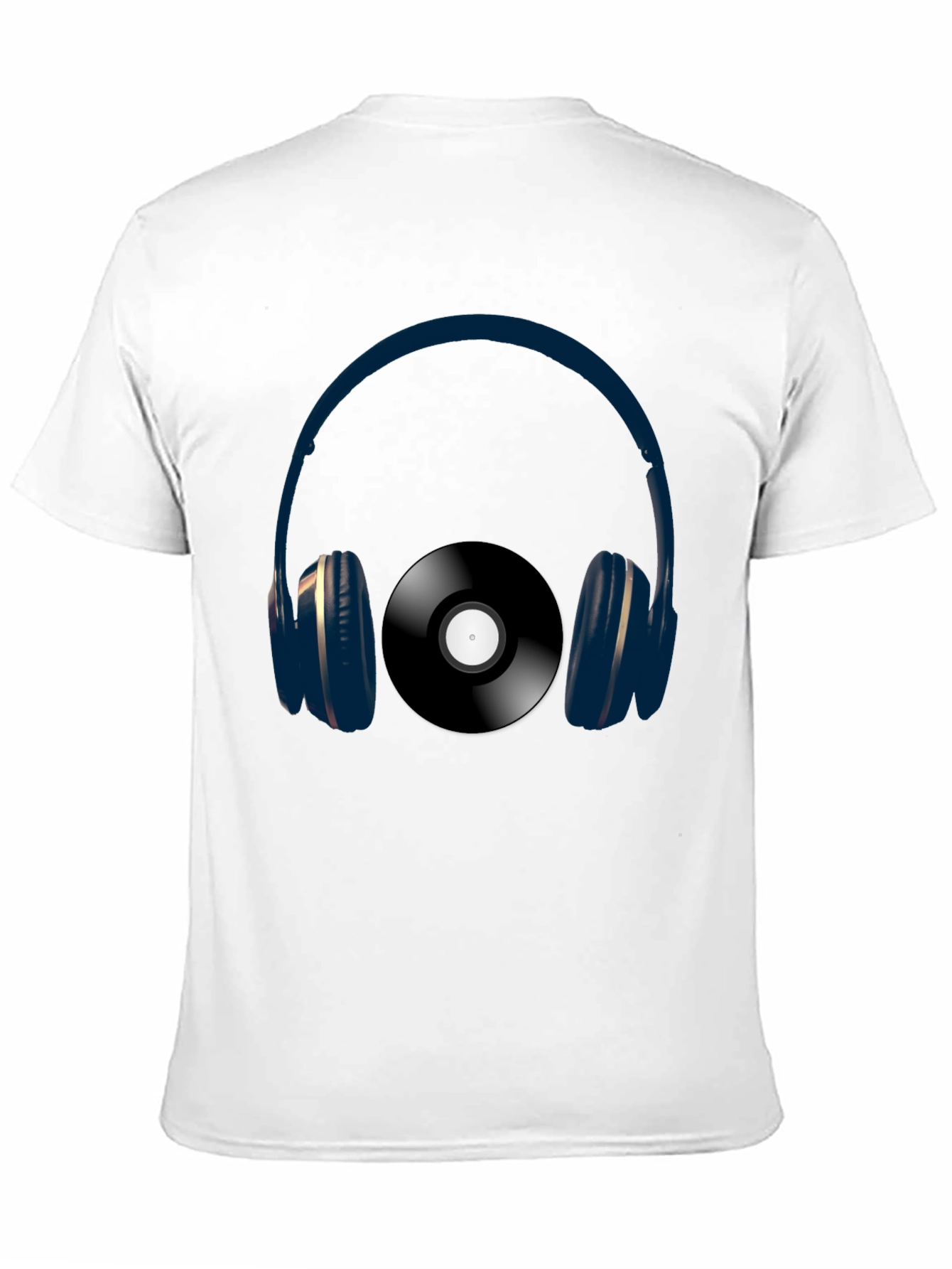 Headphones & Vinyl Graphic Tee - Music Lovers Shirt