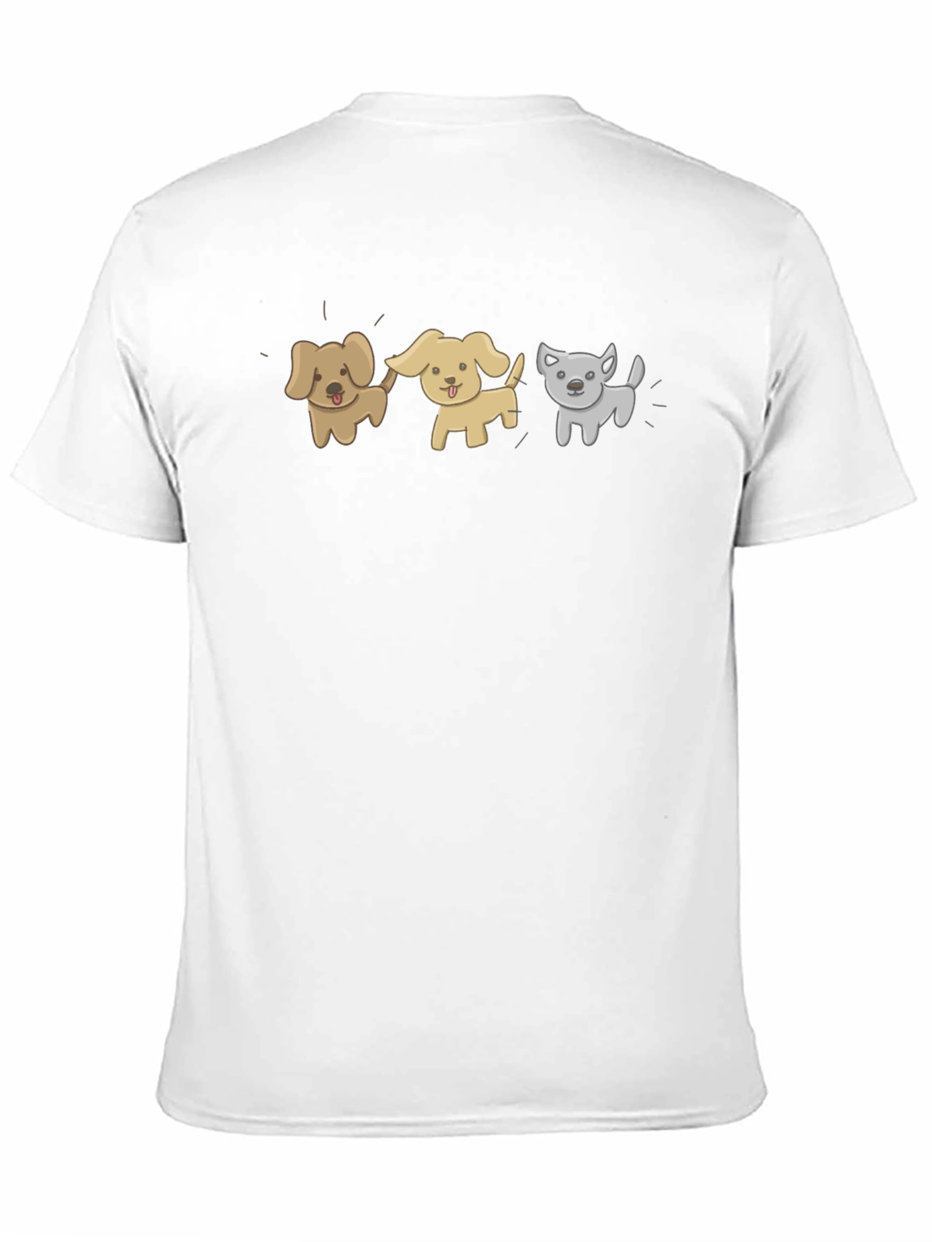 Cartoon Dog T-Shirt - Unisex Black Tee