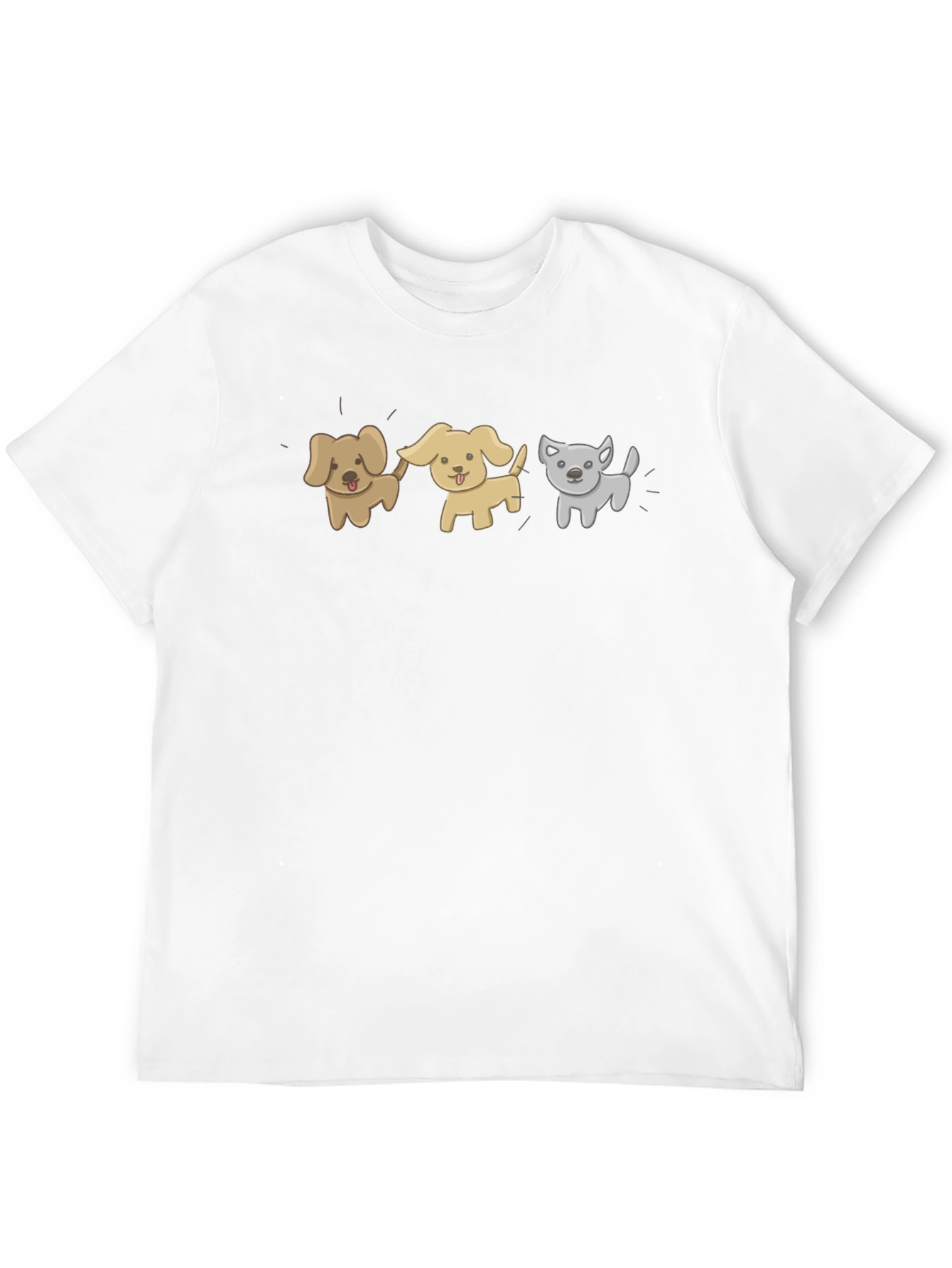 Cartoon Dog T-Shirt - Unisex Black Tee
