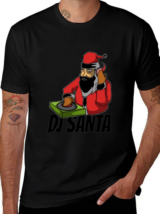 DJ Santa T-Shirt - Holiday Christmas Festive Tee