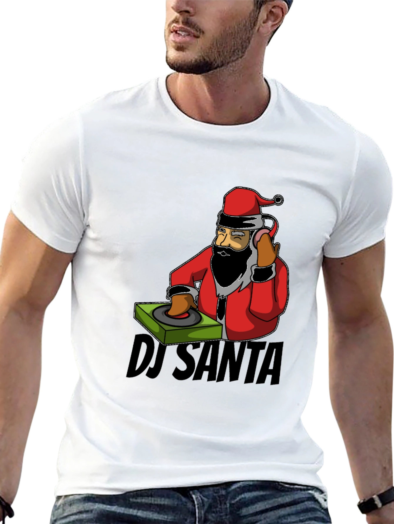 DJ Santa T-Shirt - Holiday Christmas Festive Tee