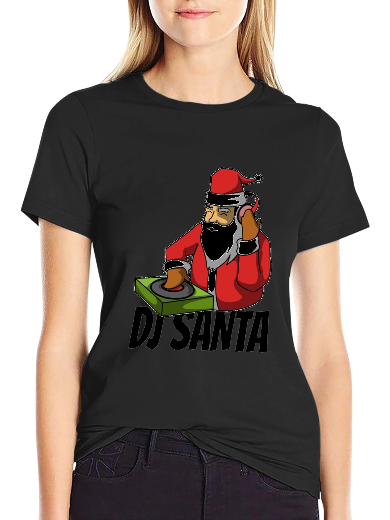 DJ Santa T-Shirt - Holiday Christmas Festive Tee