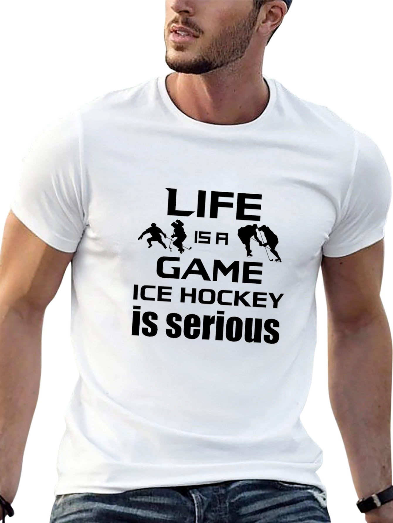 Life is a Game Ice Hockey T-Shirt