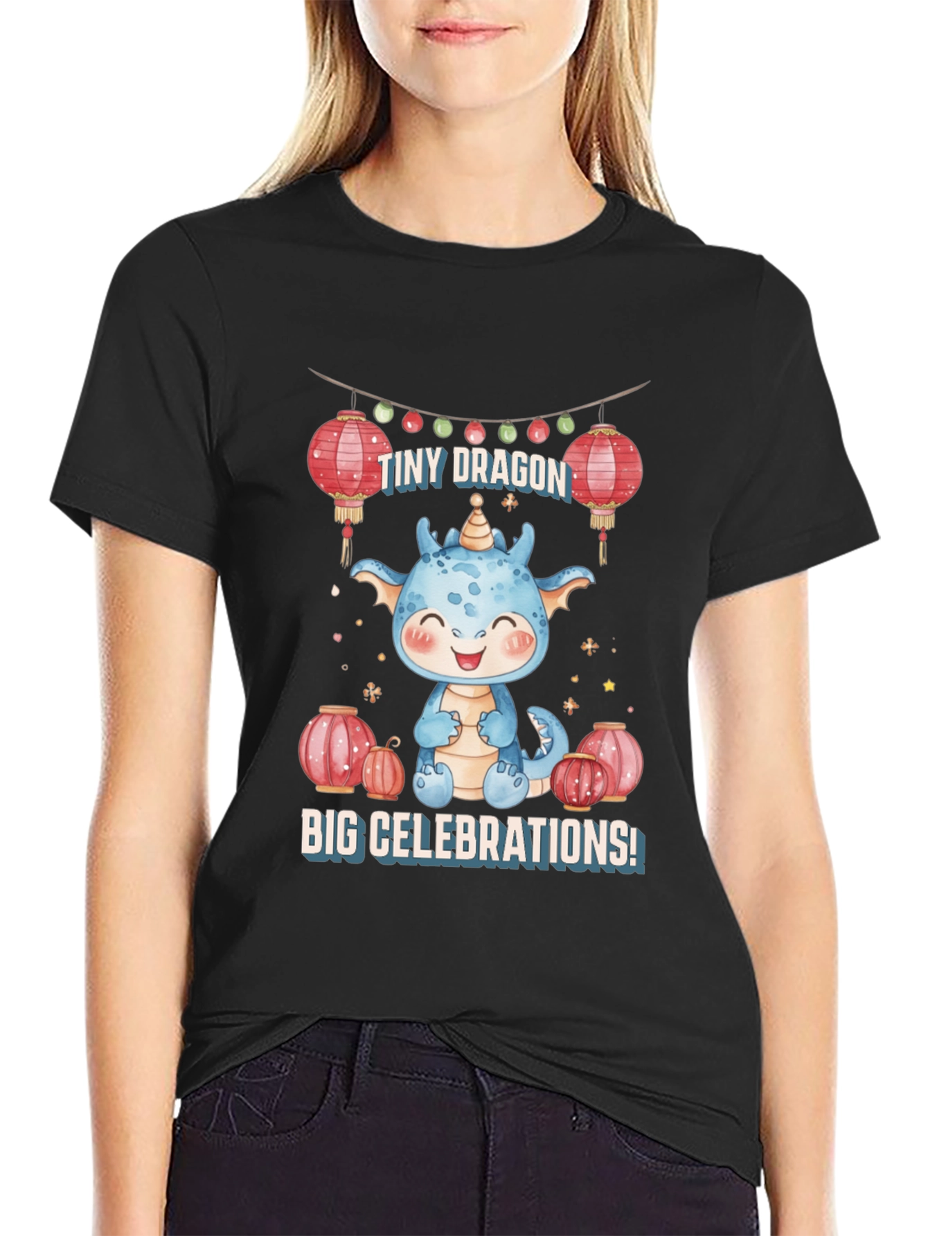 Cute Dragon Celebrations Graphic Tee