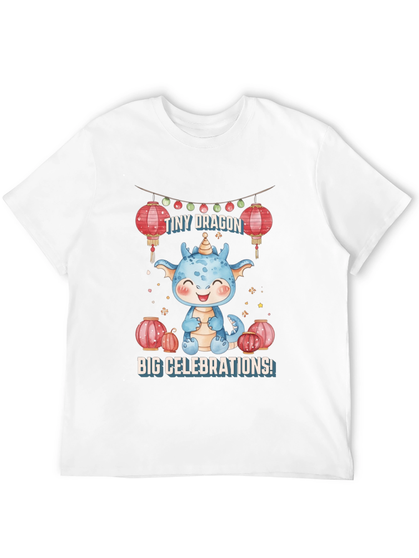 Cute Dragon Celebrations Graphic Tee