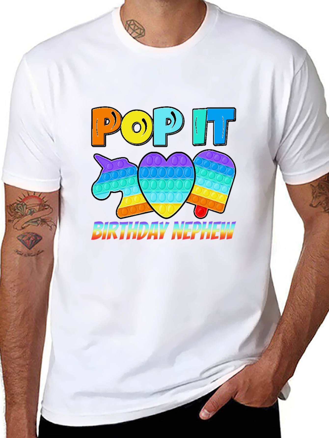 Pop It Birthday Nephew T-Shirt