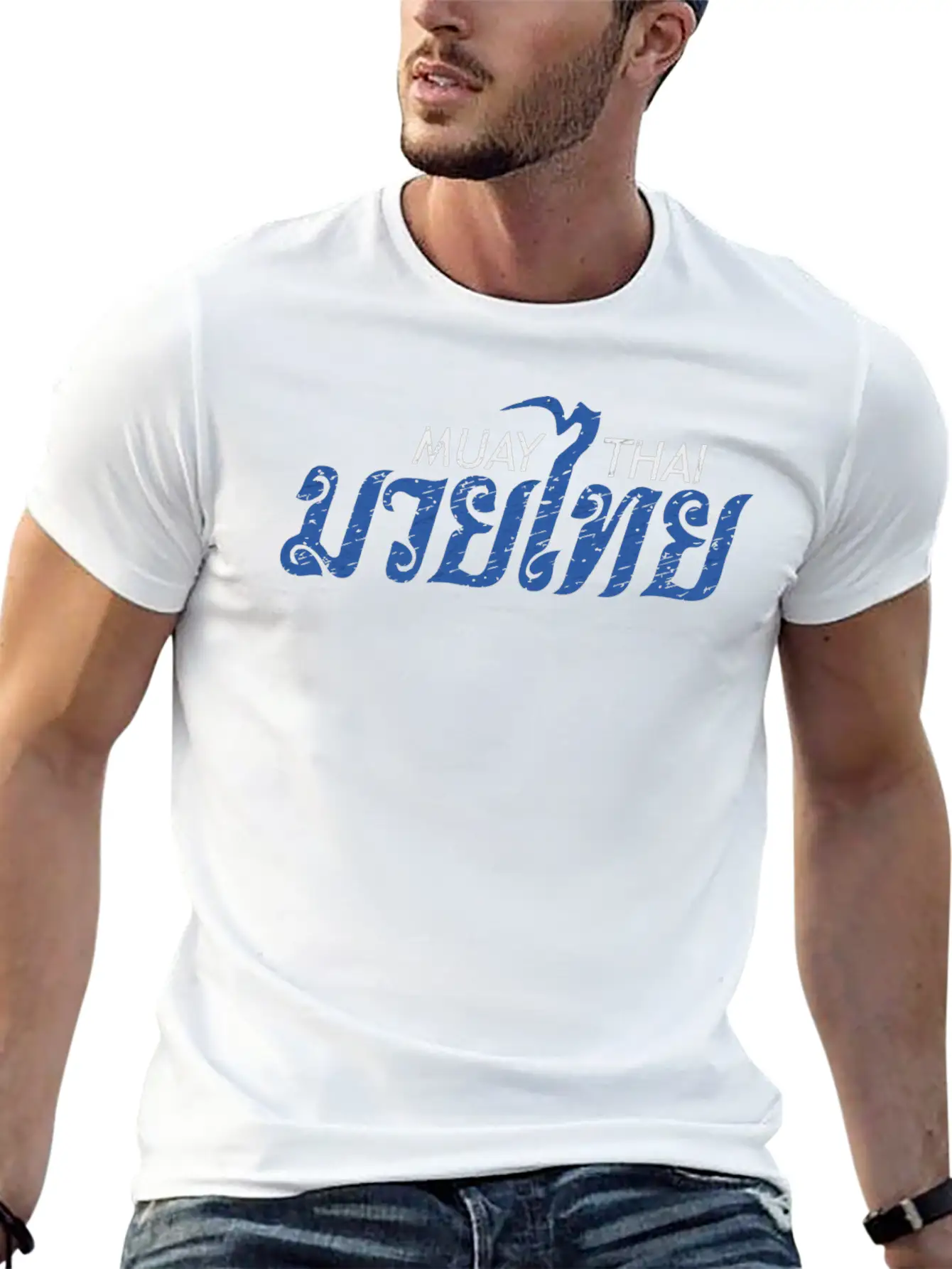 Muay Thai Calligraphy Unisex Casual T-Shirt – Clean Design For Daily Comfort