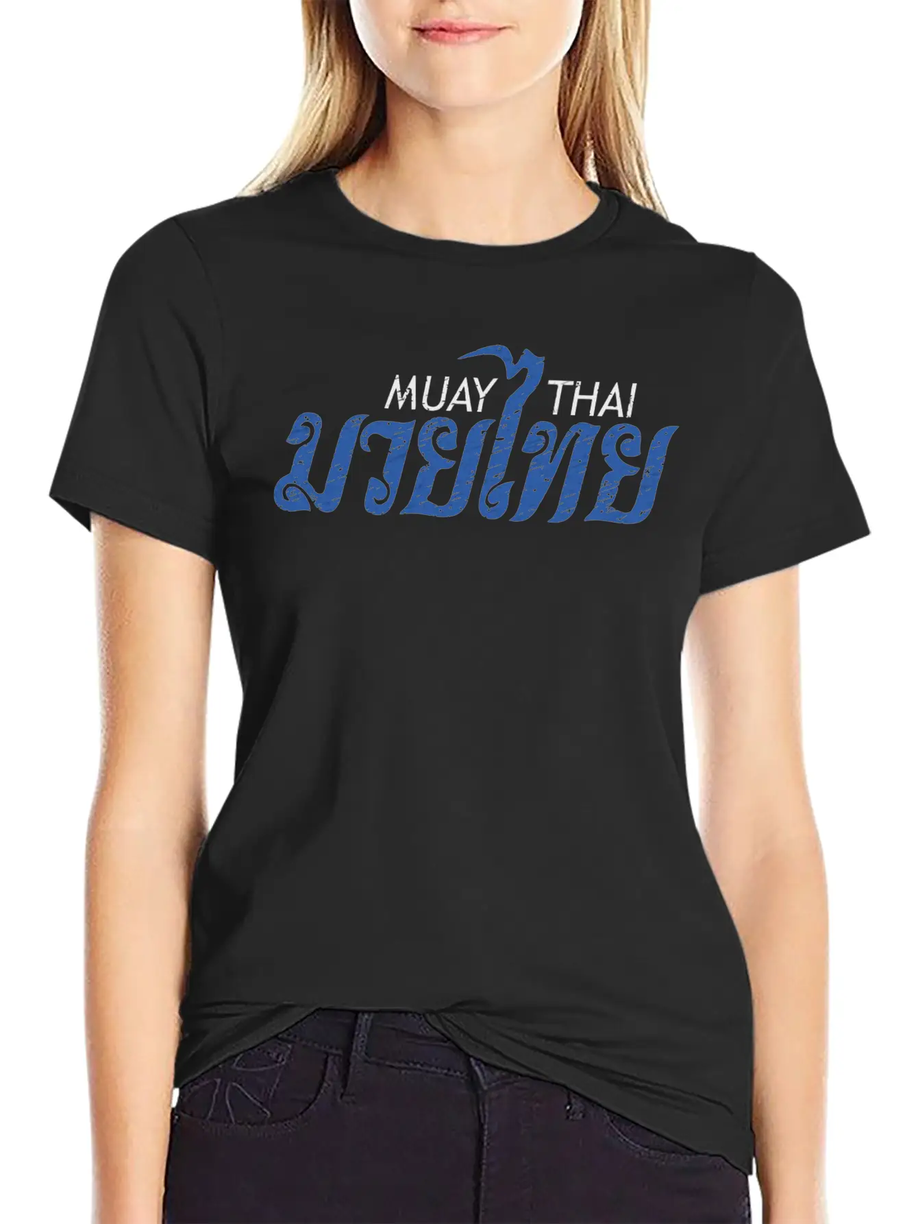 Muay Thai Calligraphy Unisex Casual T-Shirt – Clean Design For Daily Comfort