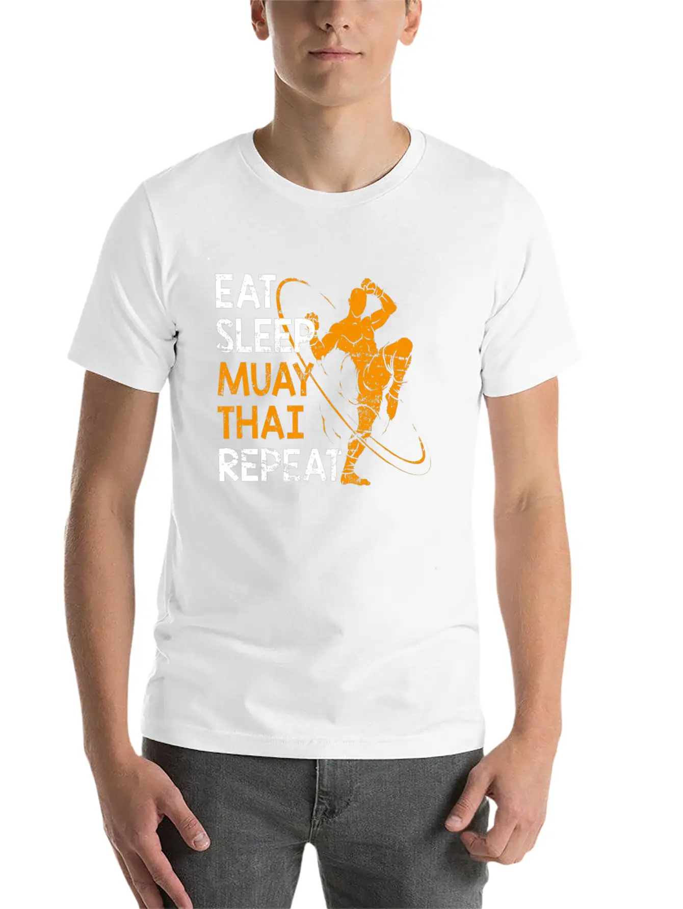 Muay Thai Fighter Unisex Short Sleeve Soft Cotton T-Shirt – Casual Everyday Wear