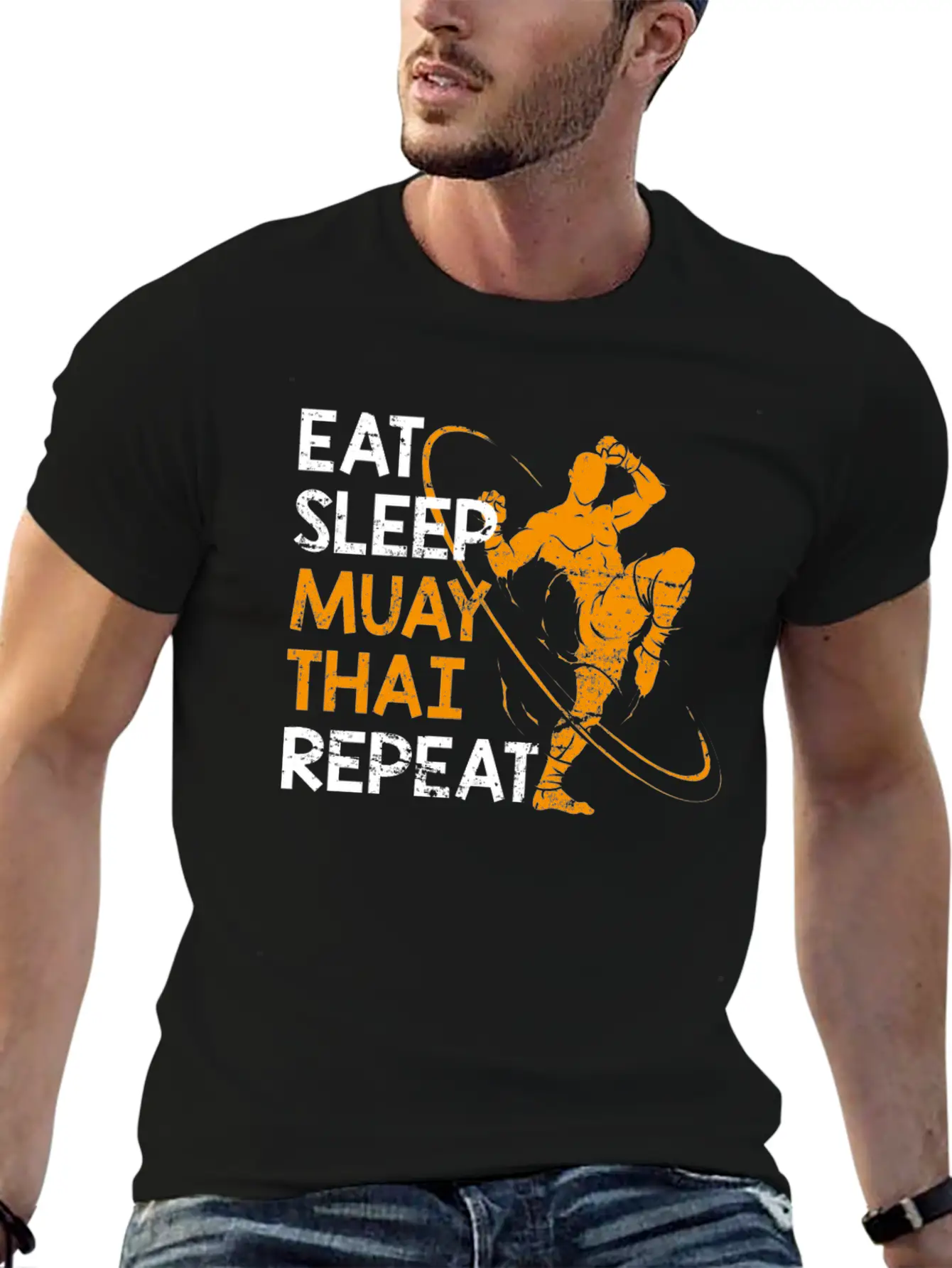Muay Thai Fighter Unisex Short Sleeve Soft Cotton T-Shirt – Casual Everyday Wear
