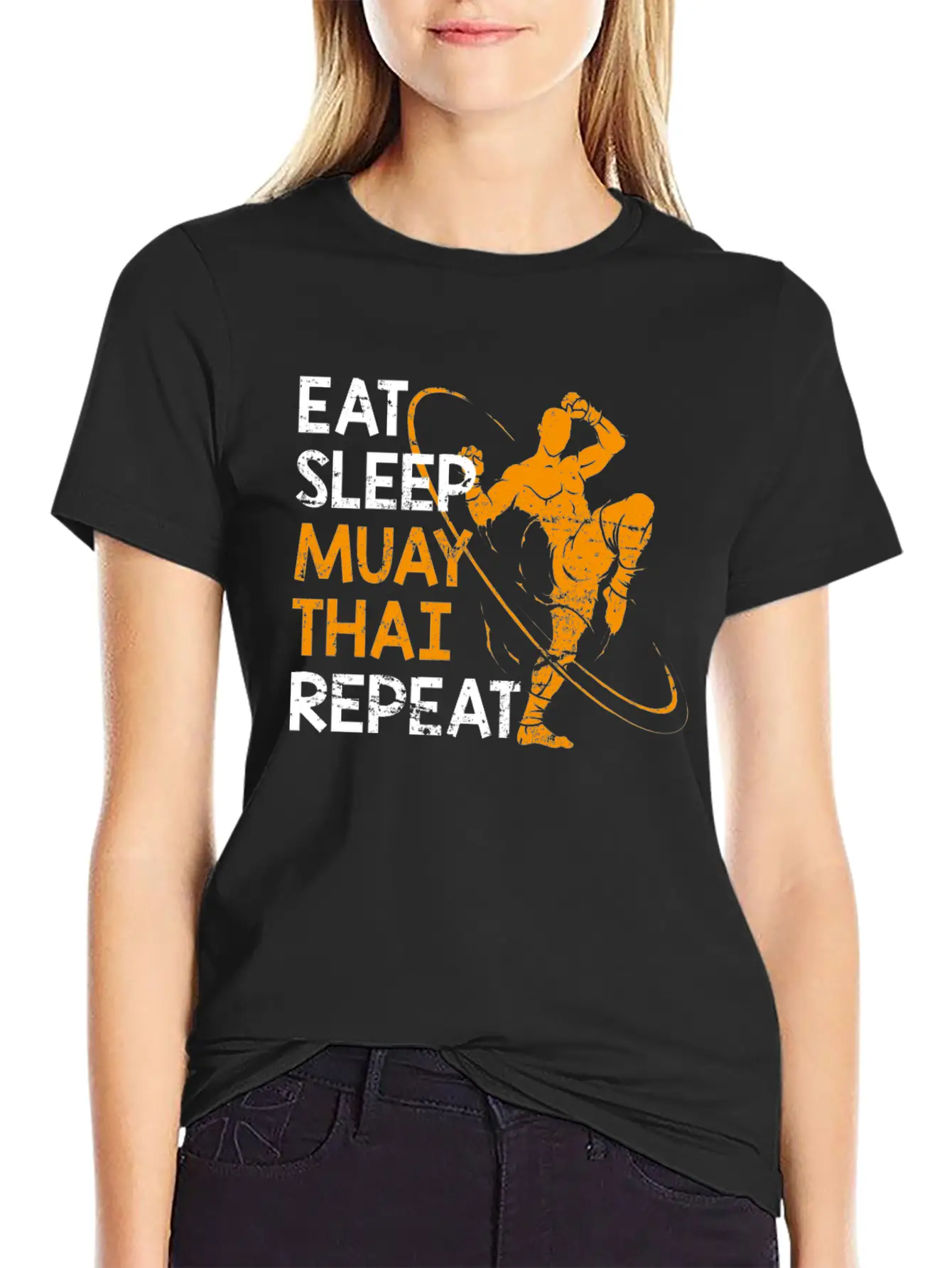Muay Thai Fighter Unisex Short Sleeve Soft Cotton T-Shirt – Casual Everyday Wear