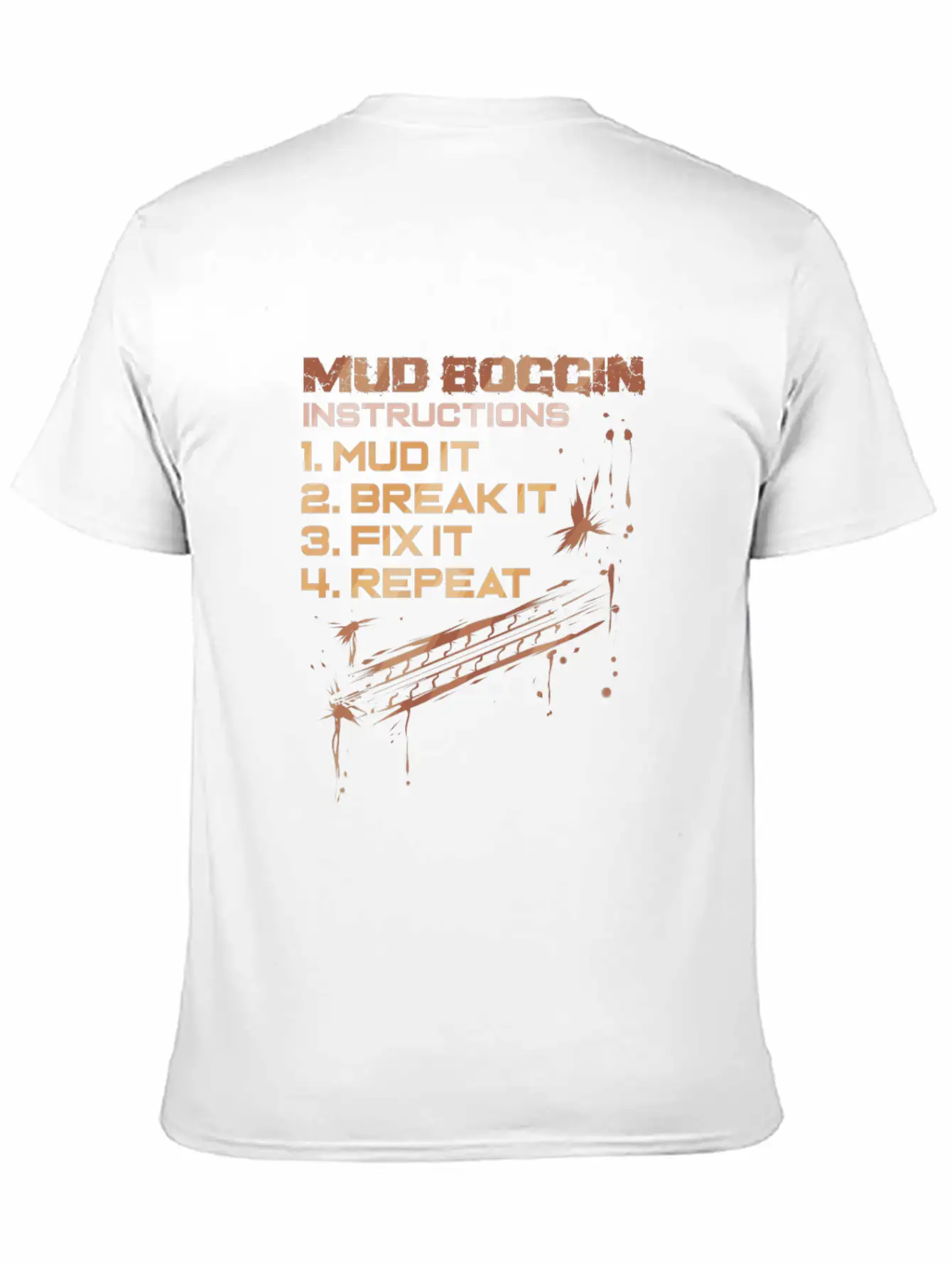 Mud Boggin Instructions - Funny Mudding Gift Timeless Short Sleeve Tee – Comfy And Minimalist Design