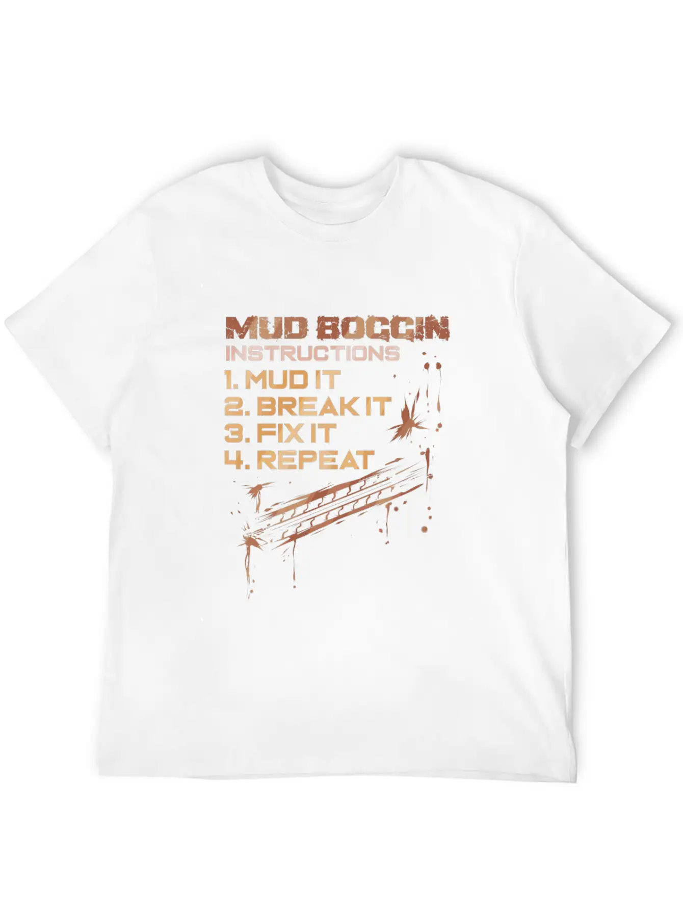 Mud Boggin Instructions - Funny Mudding Gift Timeless Short Sleeve Tee – Comfy And Minimalist Design