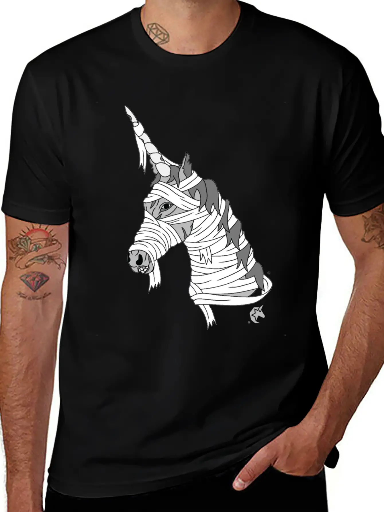 Mummy Unicorn Stylish Everyday T-Shirt – Unisex Basic Cotton Tee