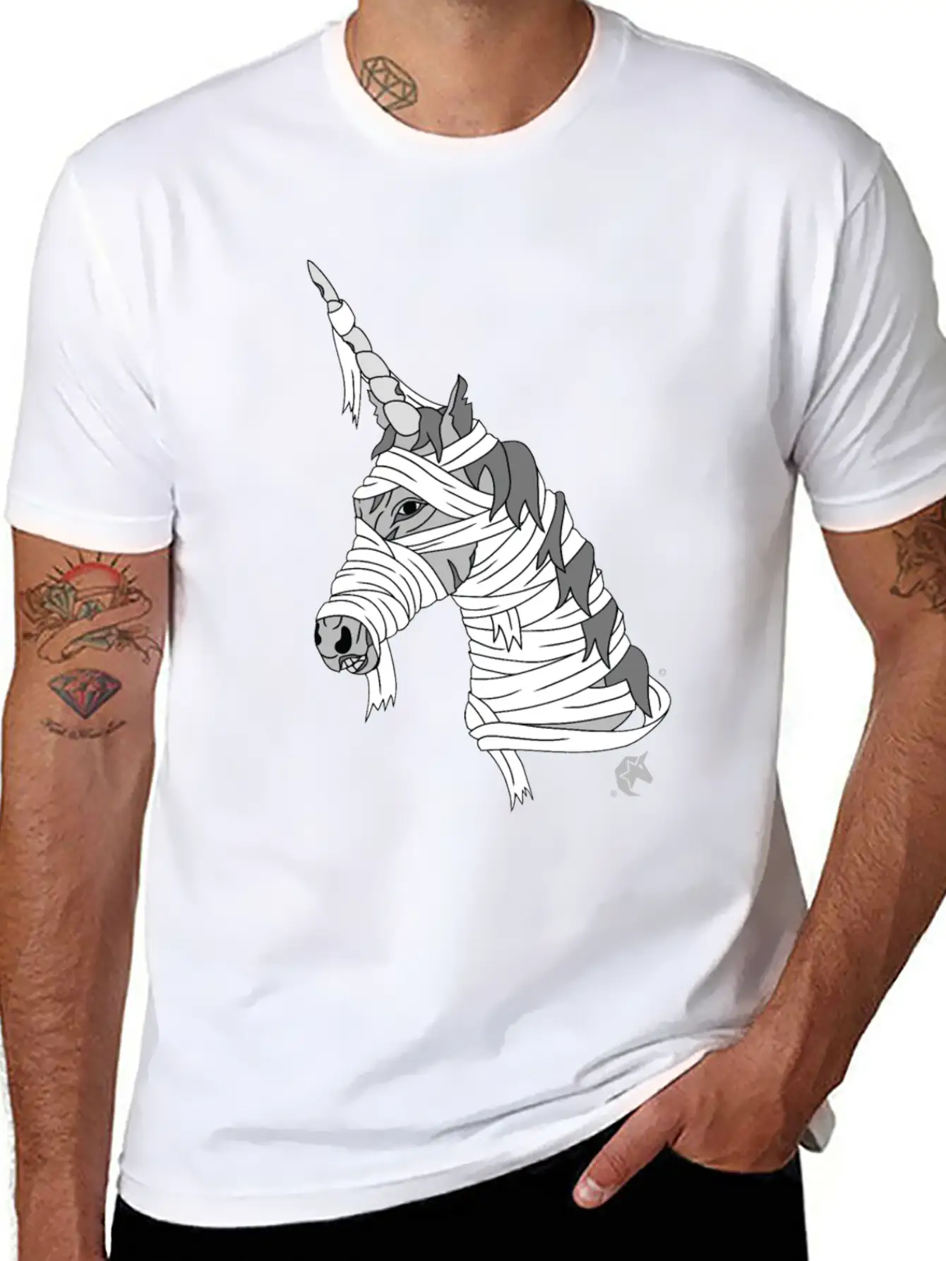 Mummy Unicorn Stylish Everyday T-Shirt – Unisex Basic Cotton Tee