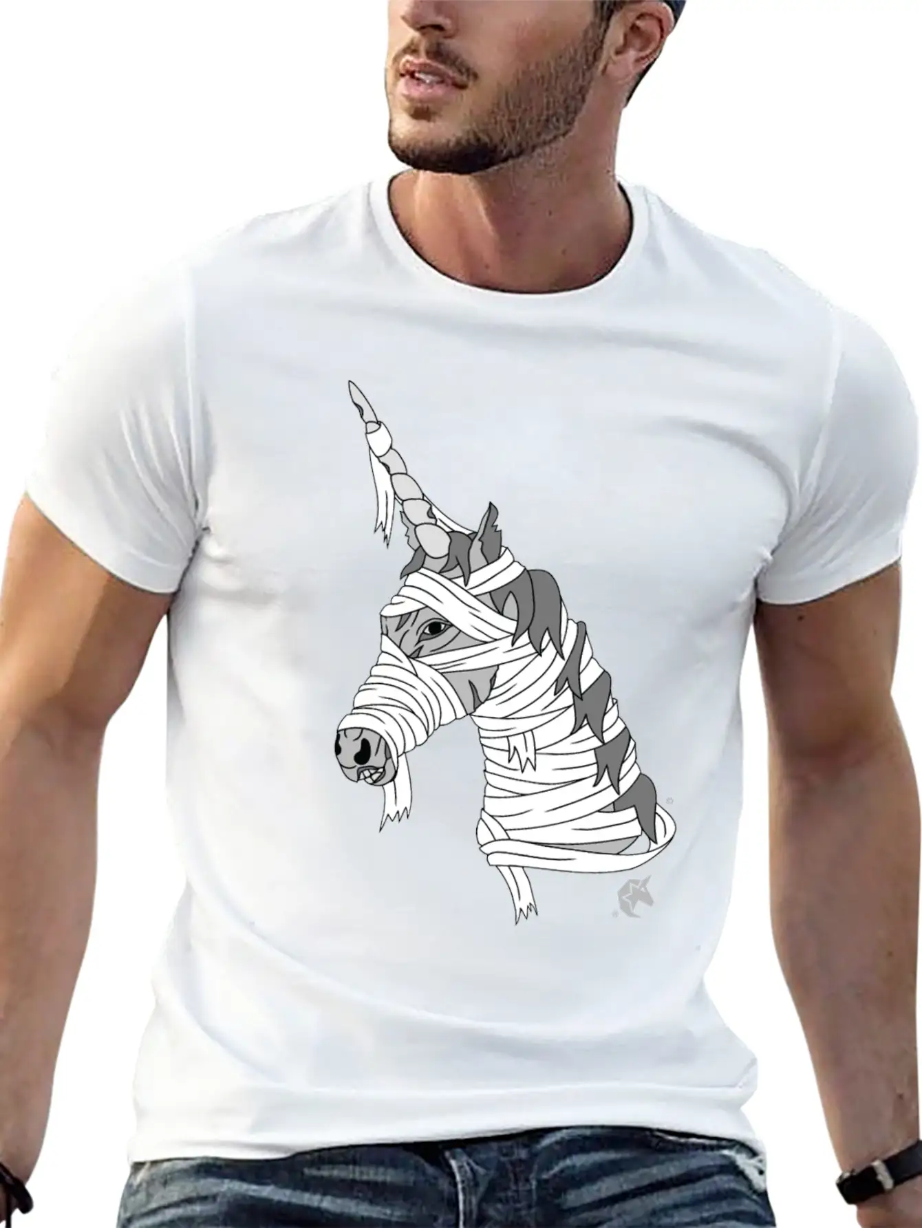 Mummy Unicorn Stylish Everyday T-Shirt – Unisex Basic Cotton Tee
