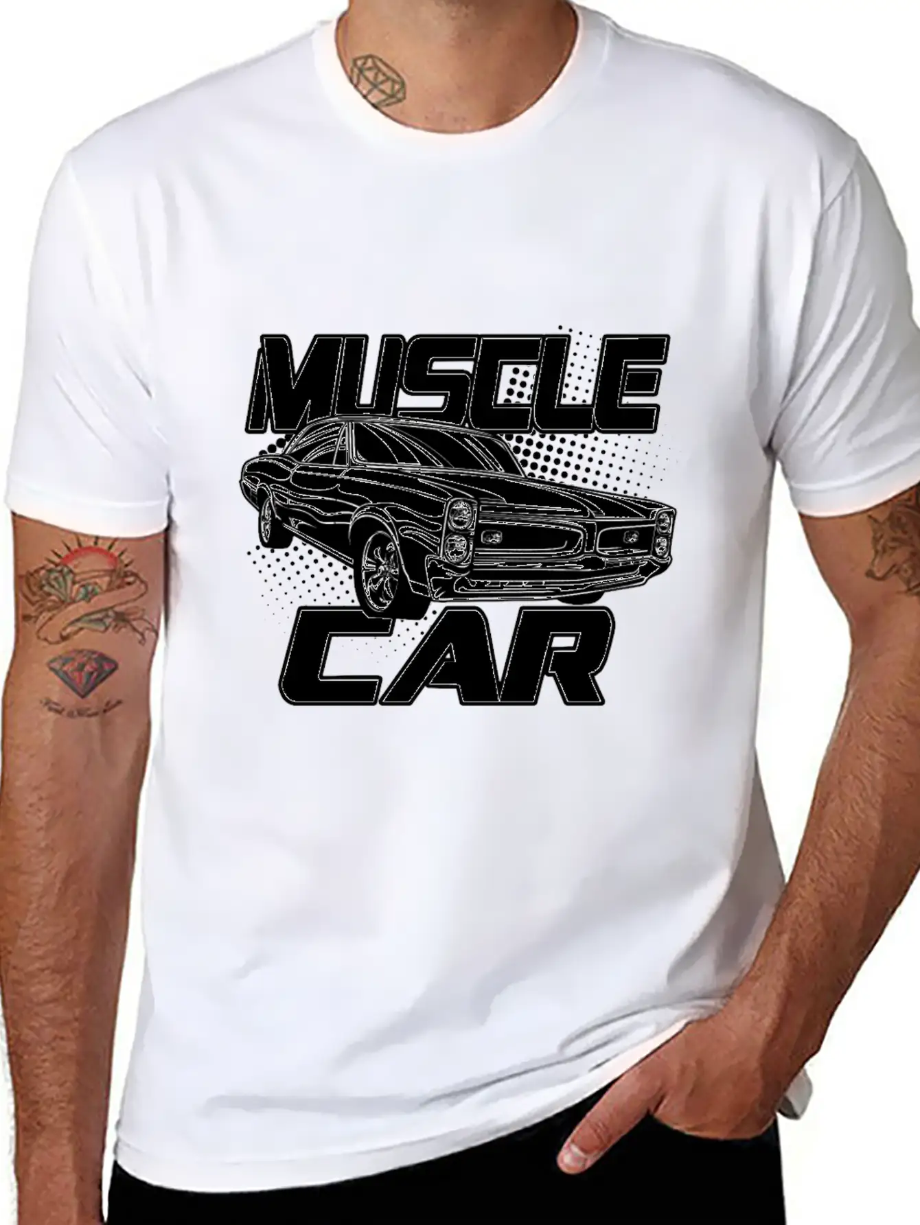 Muscle Car Travel Drive Ride Road Tire Vehicle Comfortable Minimalist Graphic Tee – Summer Style Essential