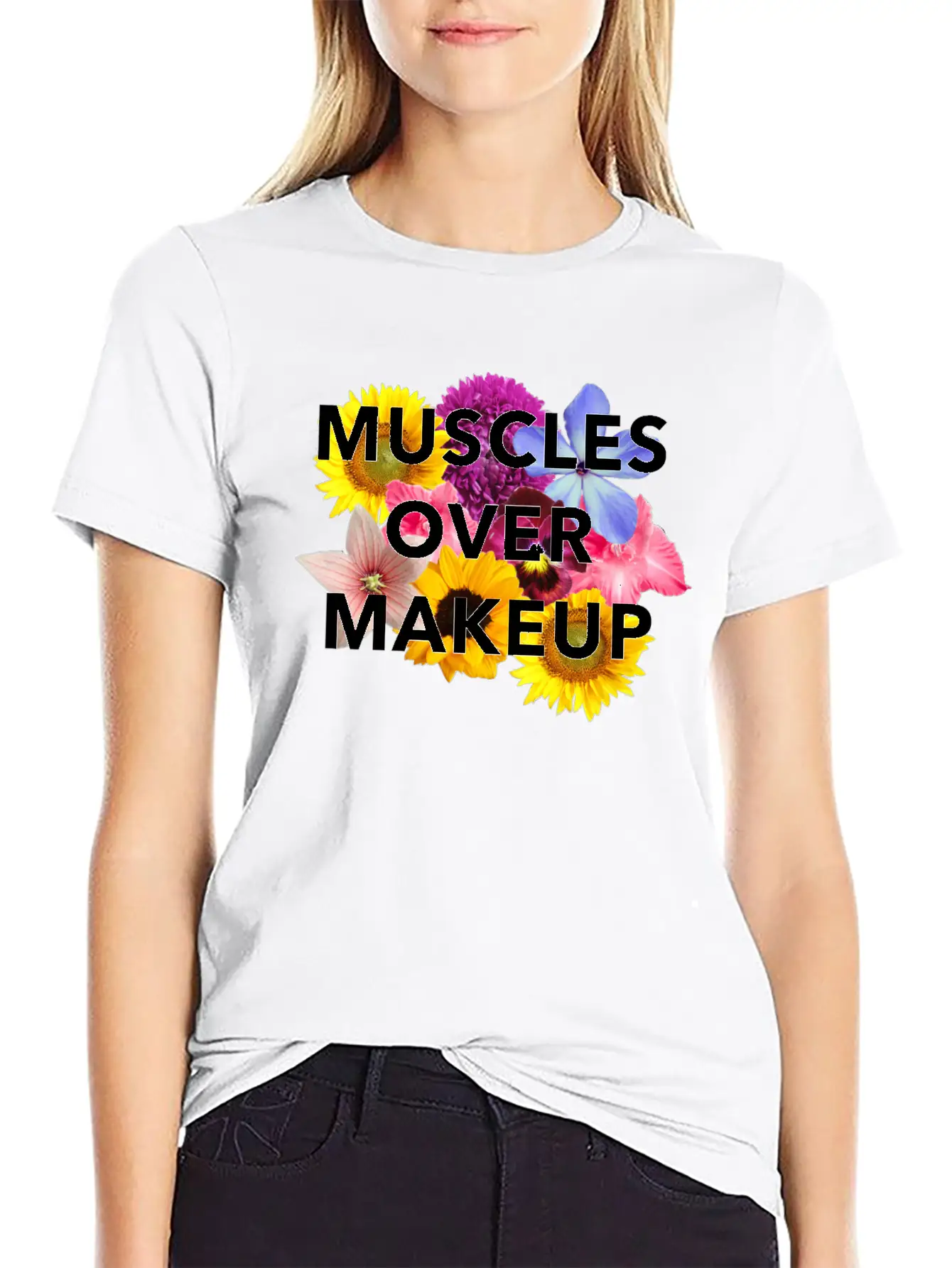 Muscles Over Makeup Timeless Short Sleeve Tee – Comfy And Minimalist Design