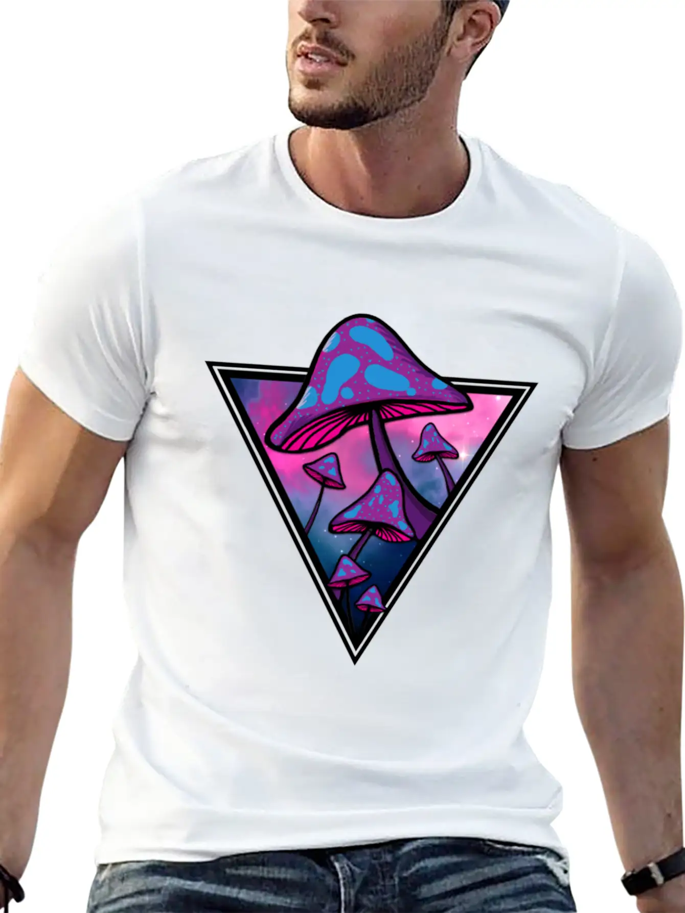 Mushie Galaxy Unisex Short Sleeve Soft Cotton T-Shirt – Casual Everyday Wear