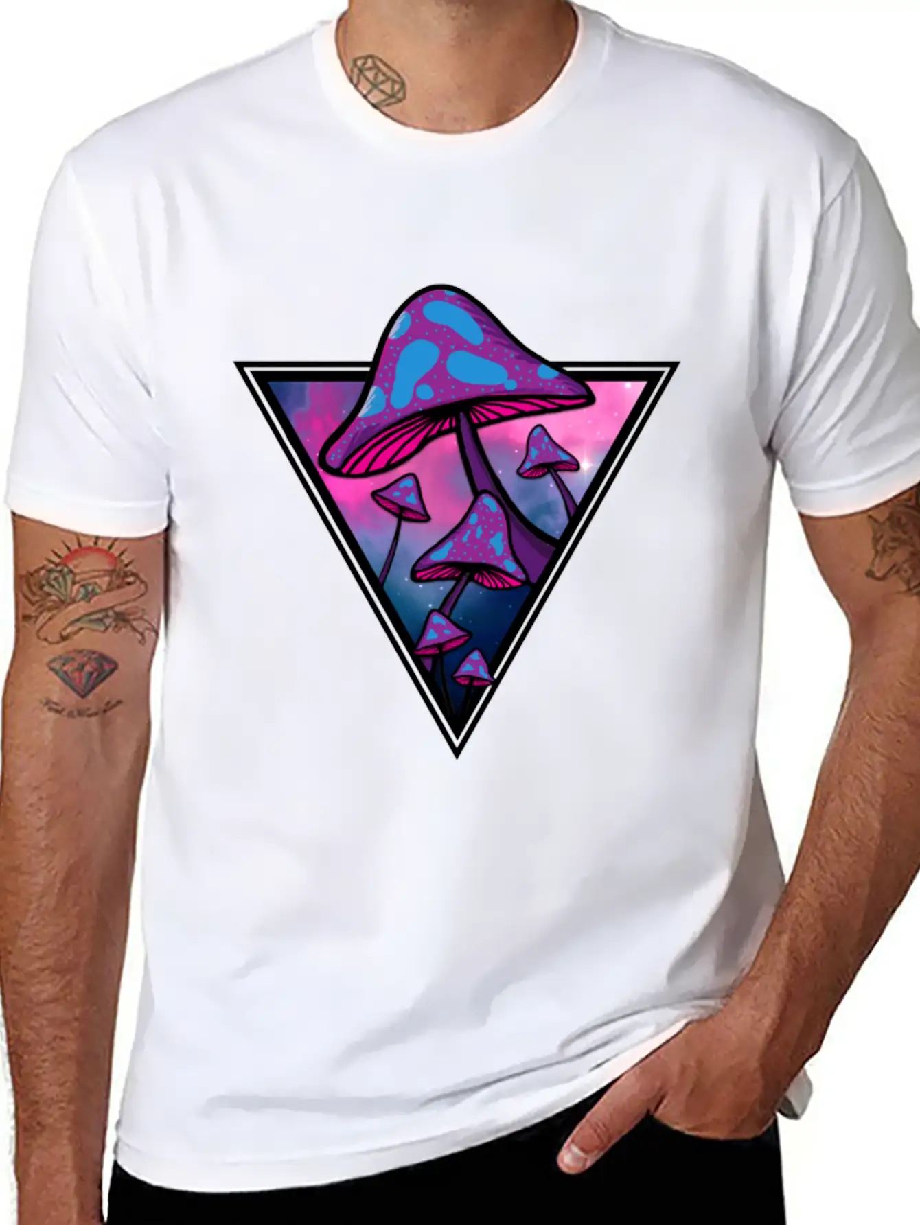 Mushie Galaxy Unisex Short Sleeve Soft Cotton T-Shirt – Casual Everyday Wear