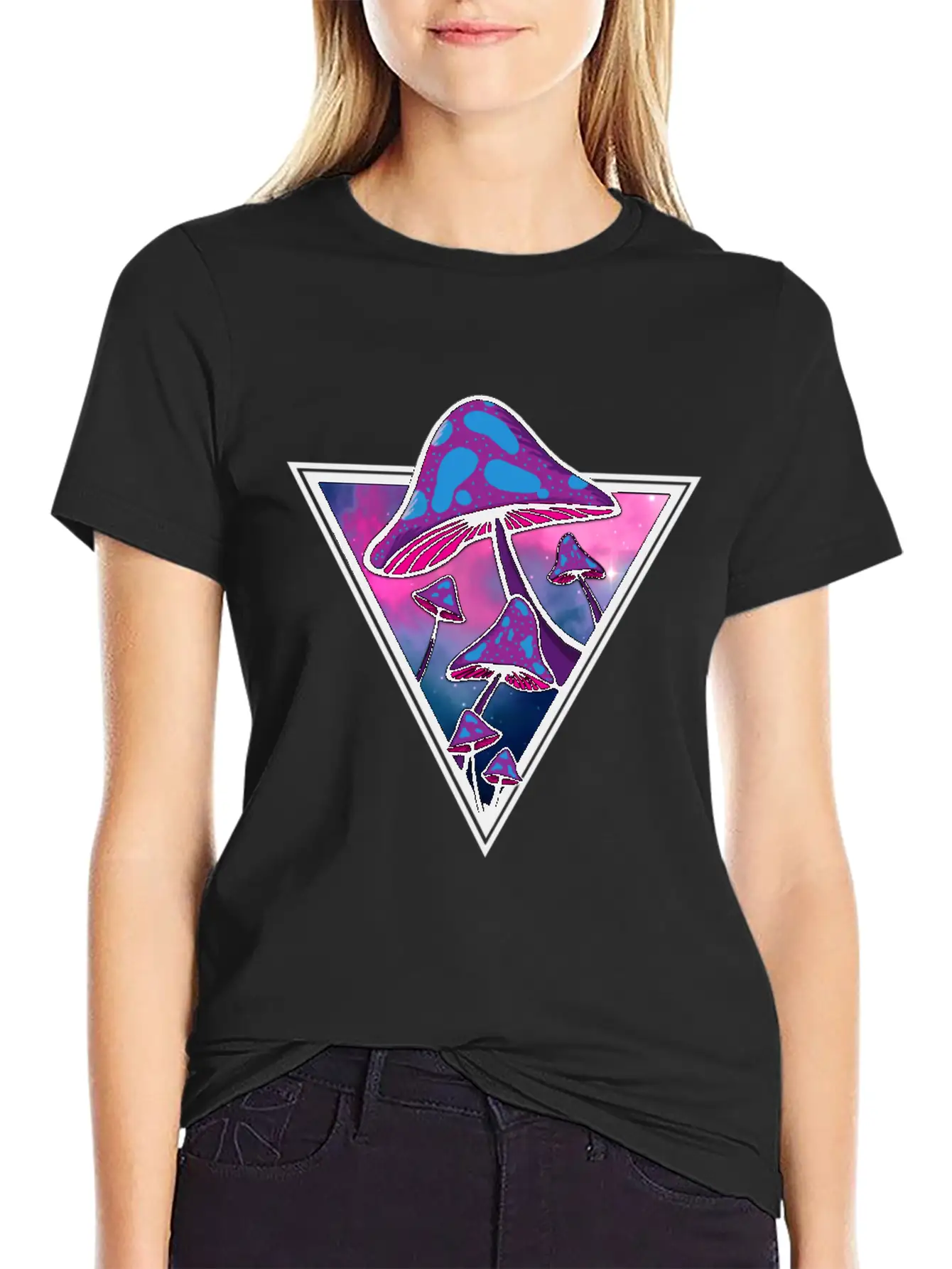 Mushie Galaxy Unisex Short Sleeve Soft Cotton T-Shirt – Casual Everyday Wear